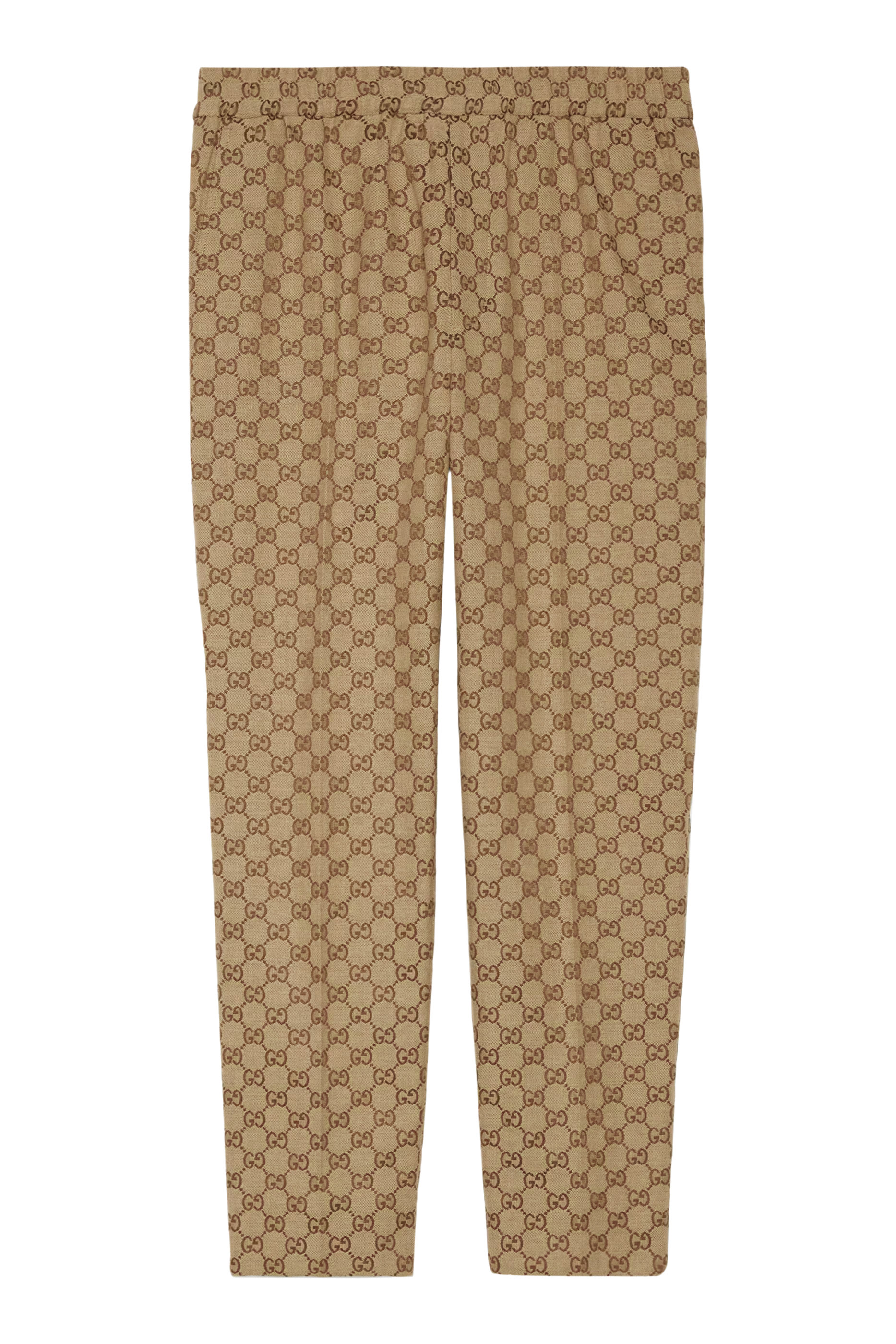 بنطال رياضي بطبعات شعار الماركة قماش قنب