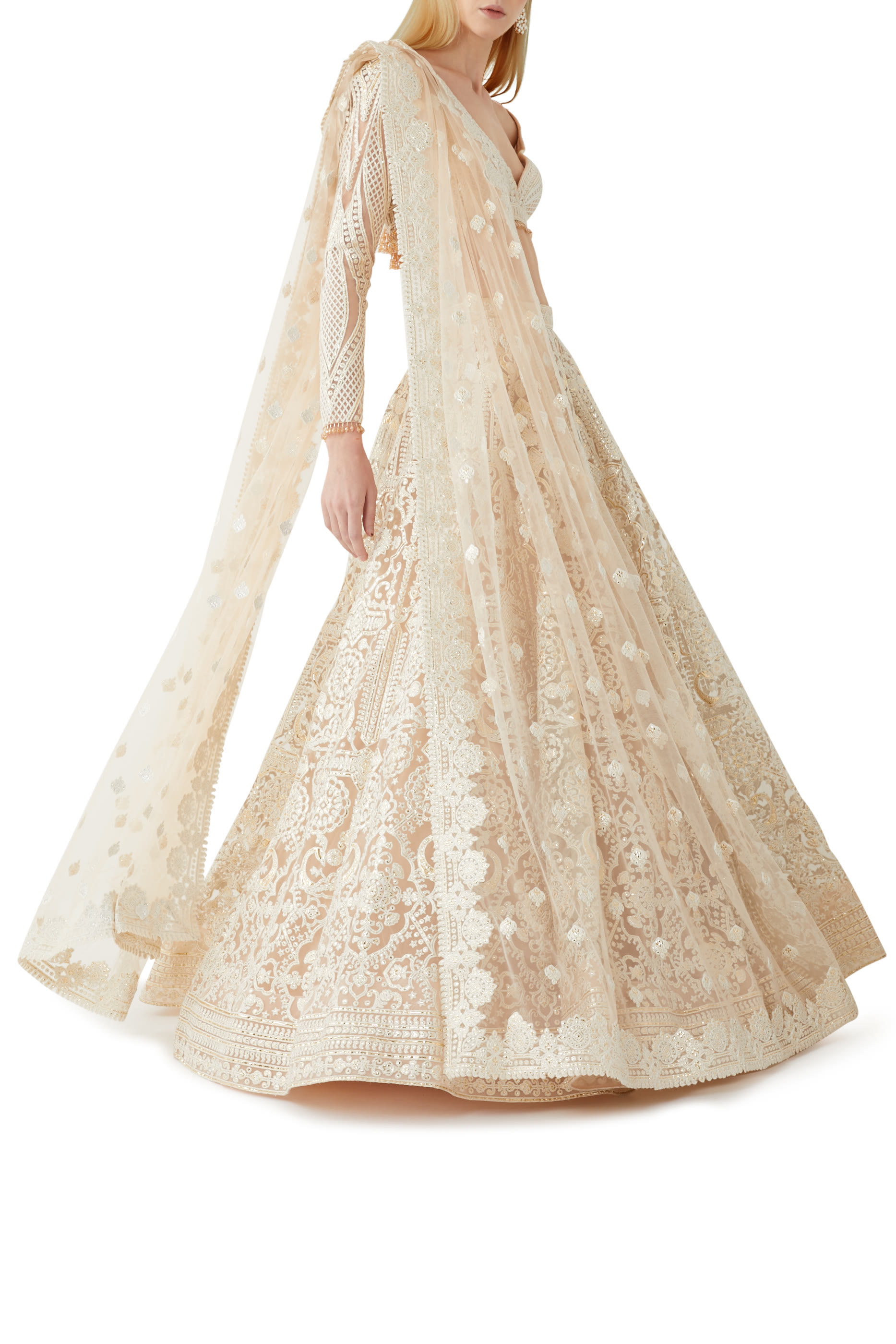 طقم ليهينغا مطرز