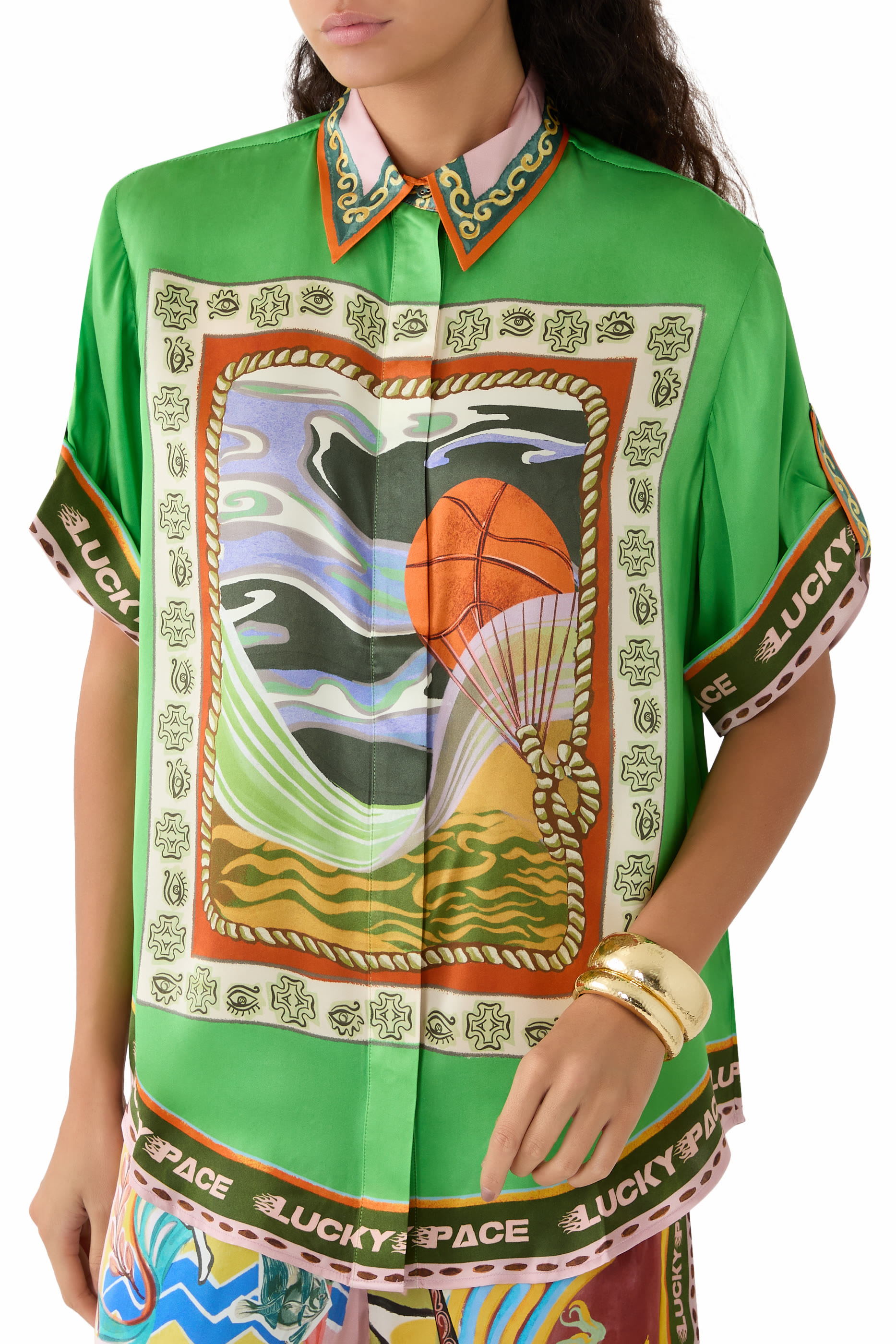 قميص لاكي بايس حرير