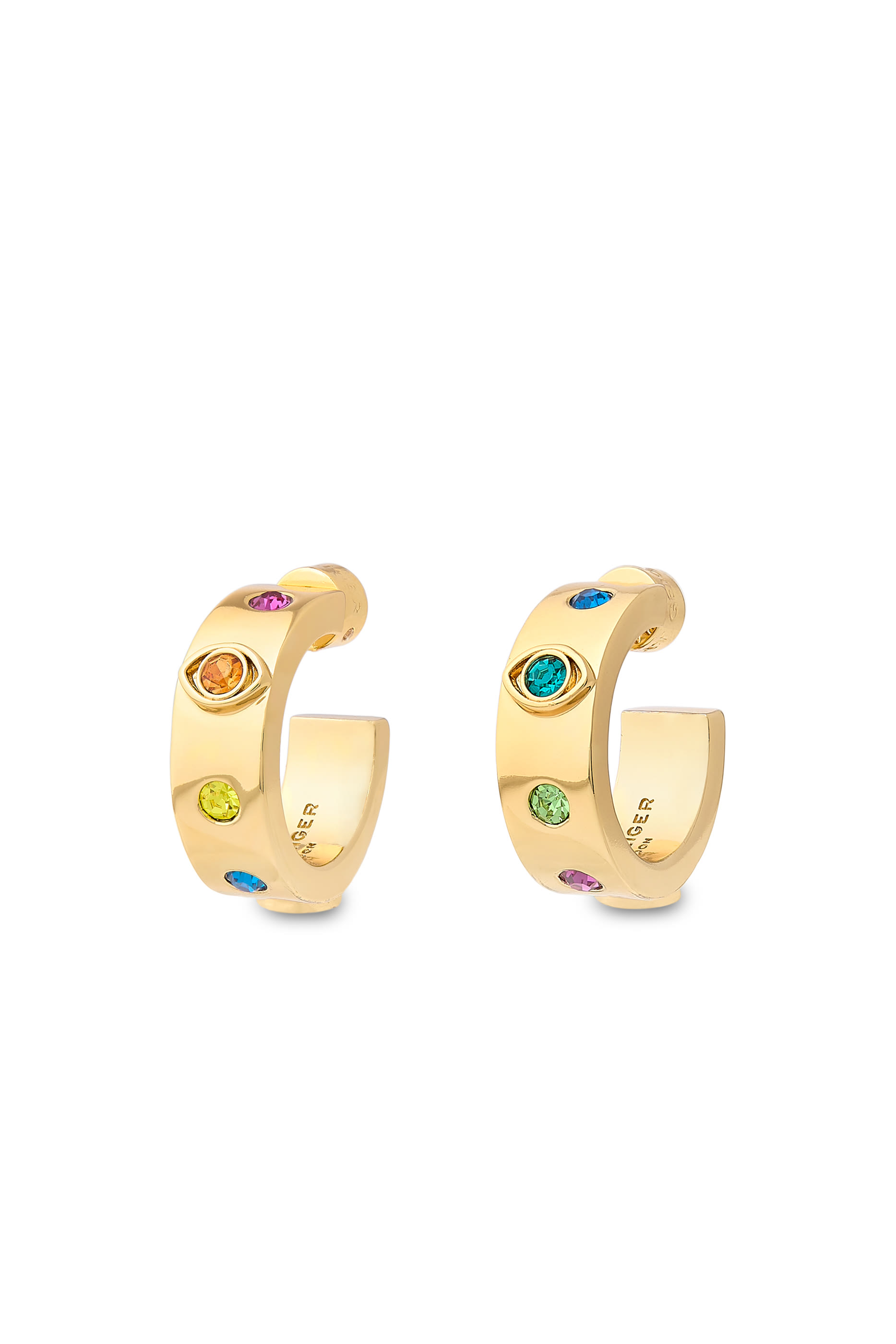 أقراط هاجي بتصميم عين معدن