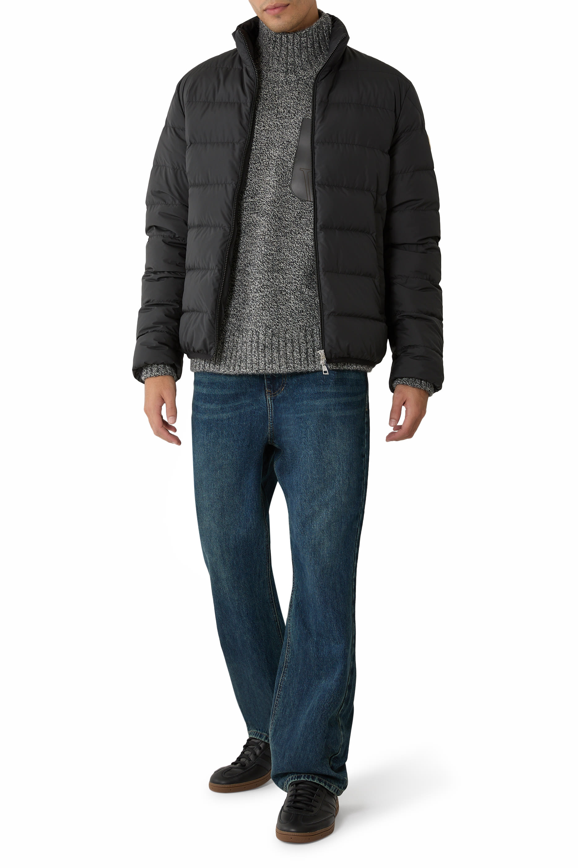 جاكيت بودينت قصير مبطن بالزغب