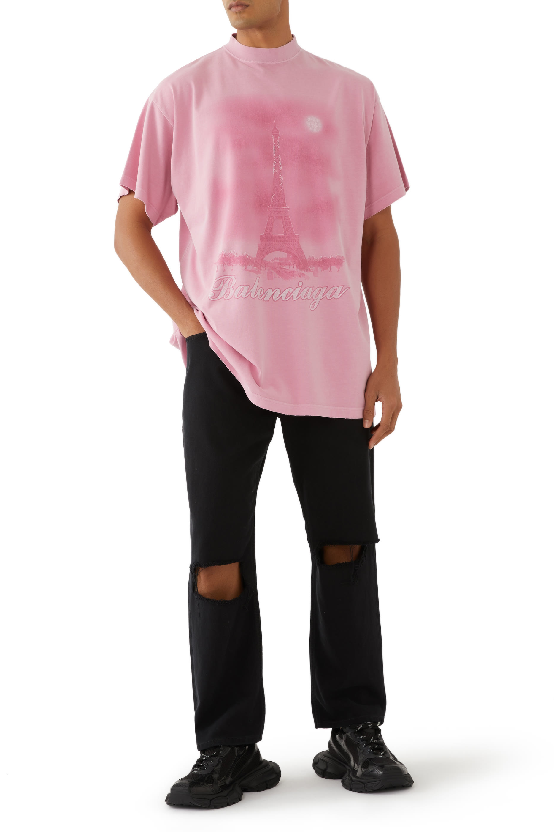 تيشيرت باريس مون بقصة واسعة