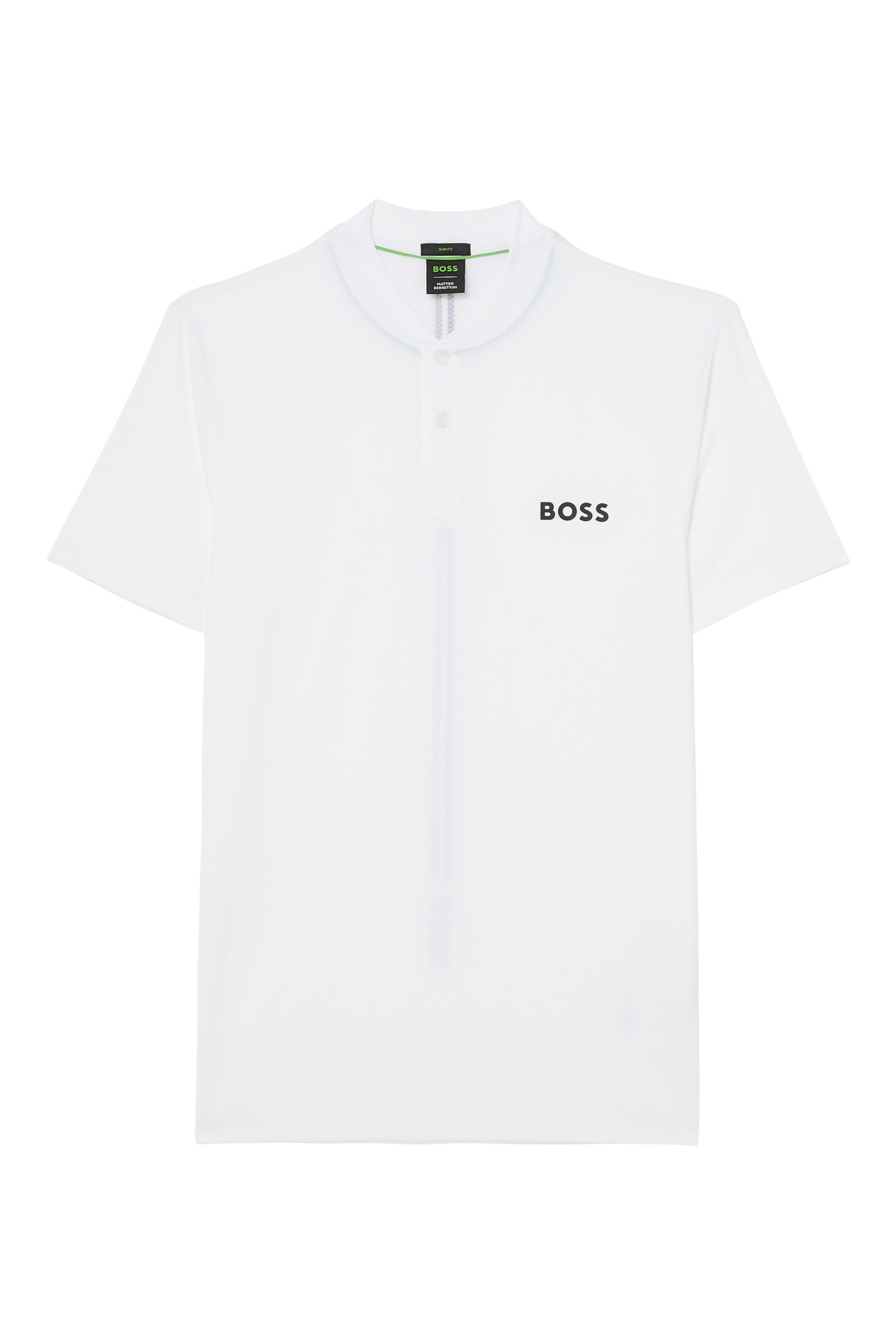 قميص بولو ماتيو بيريتيني بياقة بومبر وقصة سليم