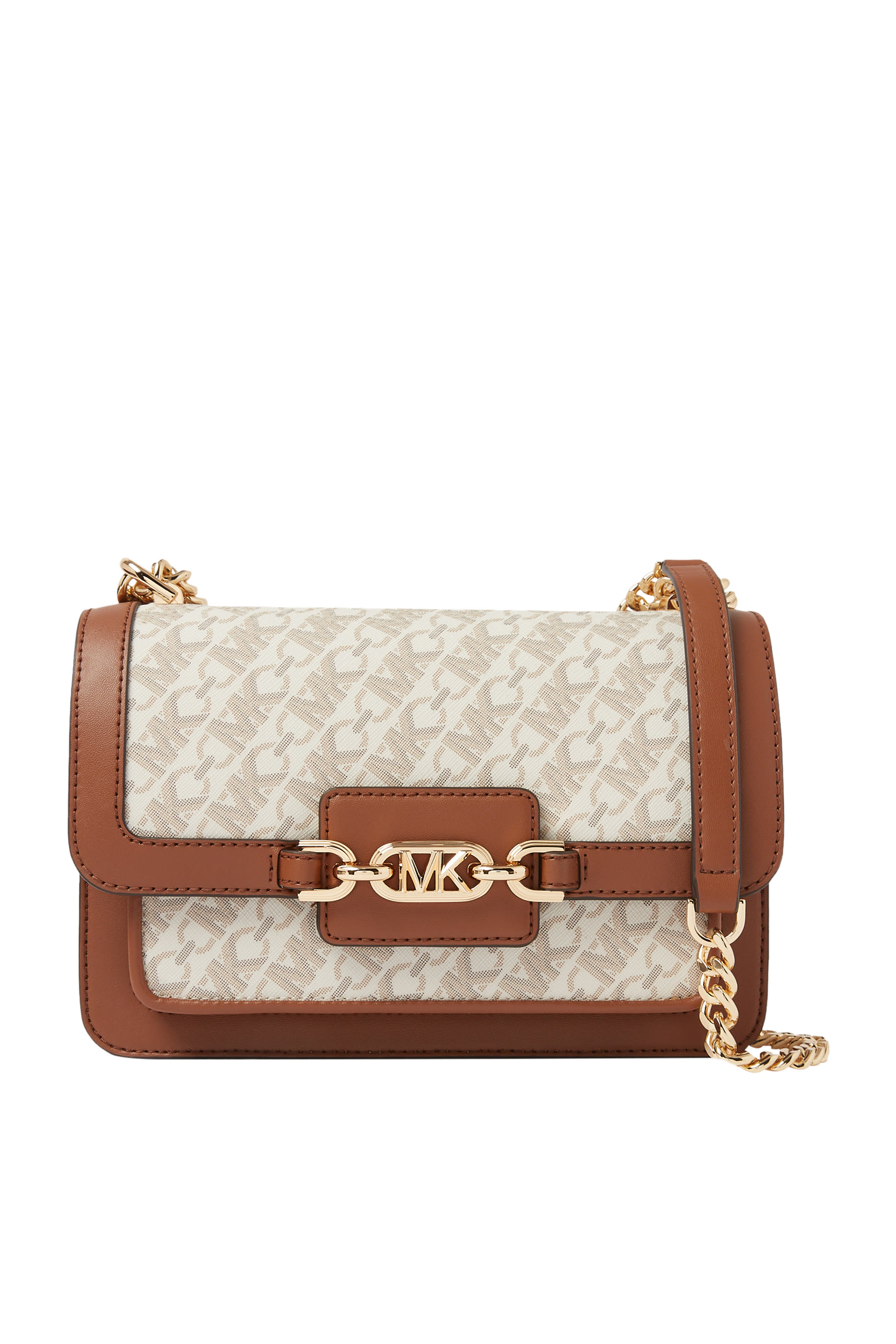 حقيبة كتف هيذر كبيرة بشعار الماركة