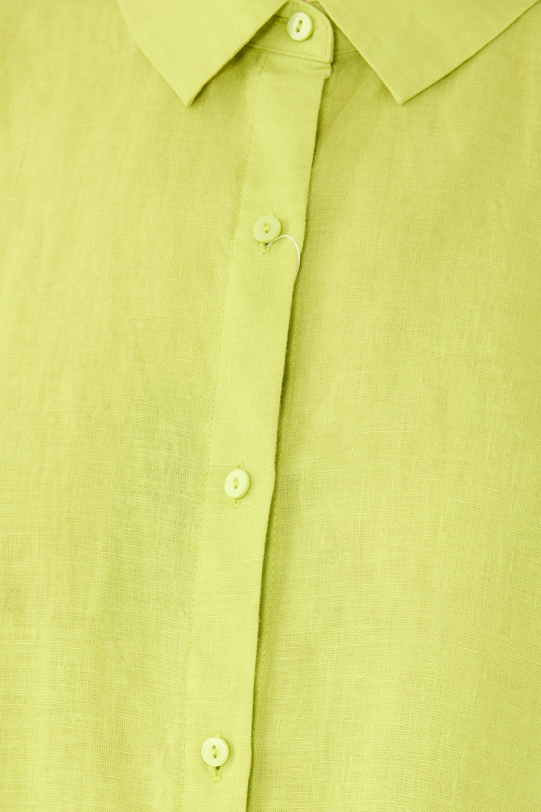 قميص بياقة كلاسسيكية كتان منديل عضوي