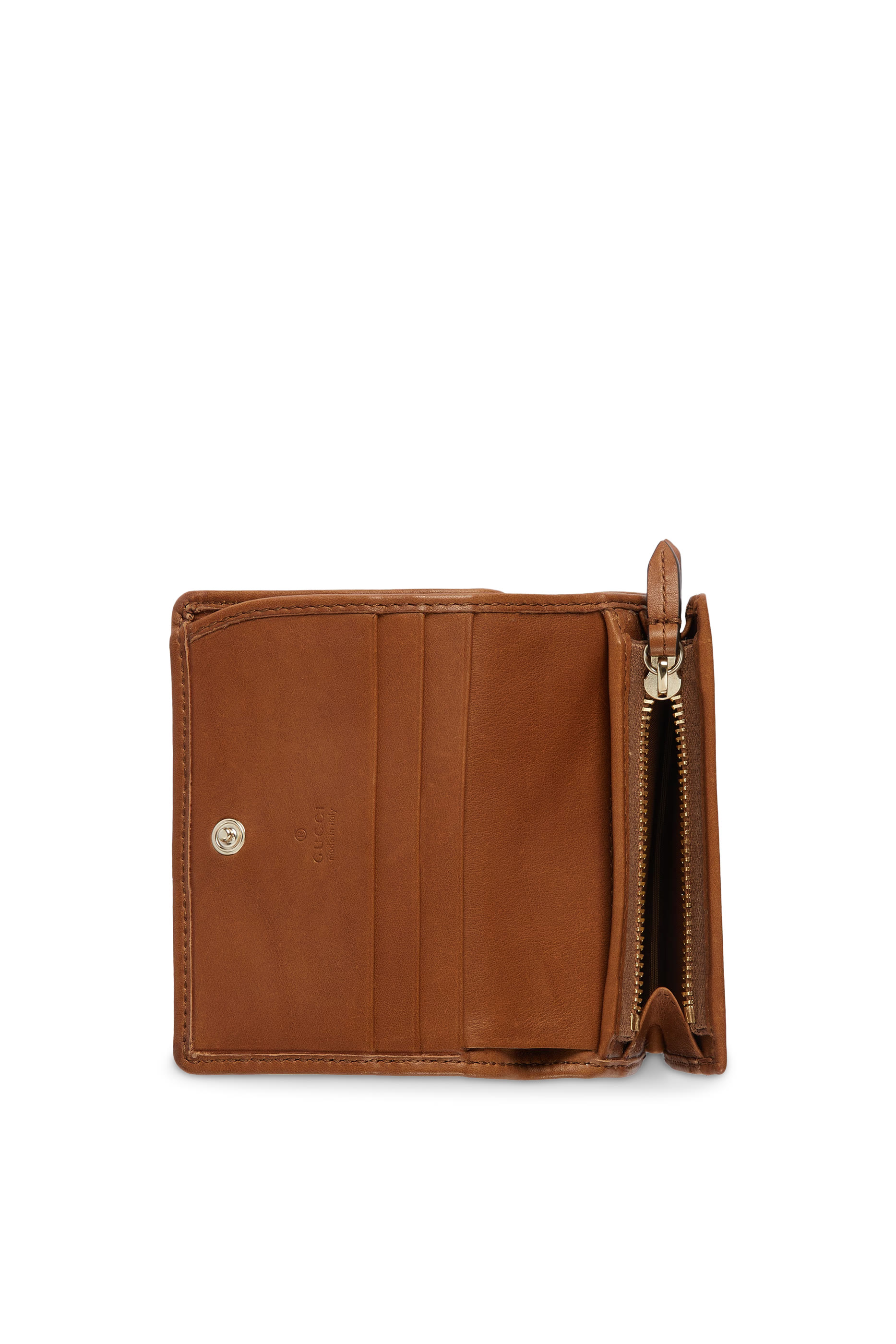 محفظة صغيرة بنقشة حرفي شعار الماركة