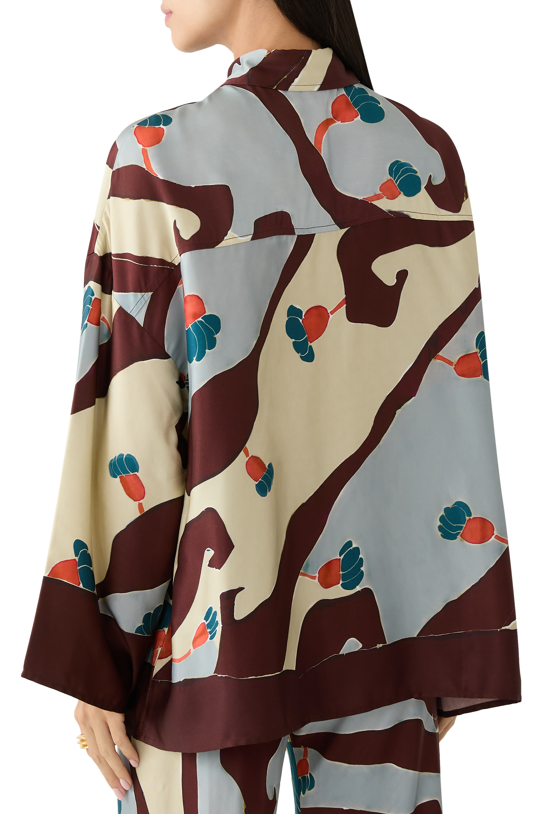 قميص كاريس ماندراكي بنقشة زهور