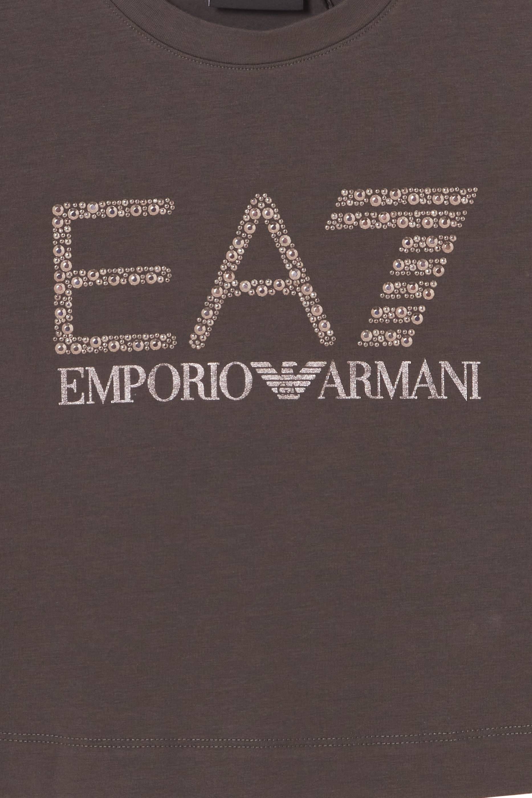 تيشيرت بنقشة شعار الماركة قطن للأطفال