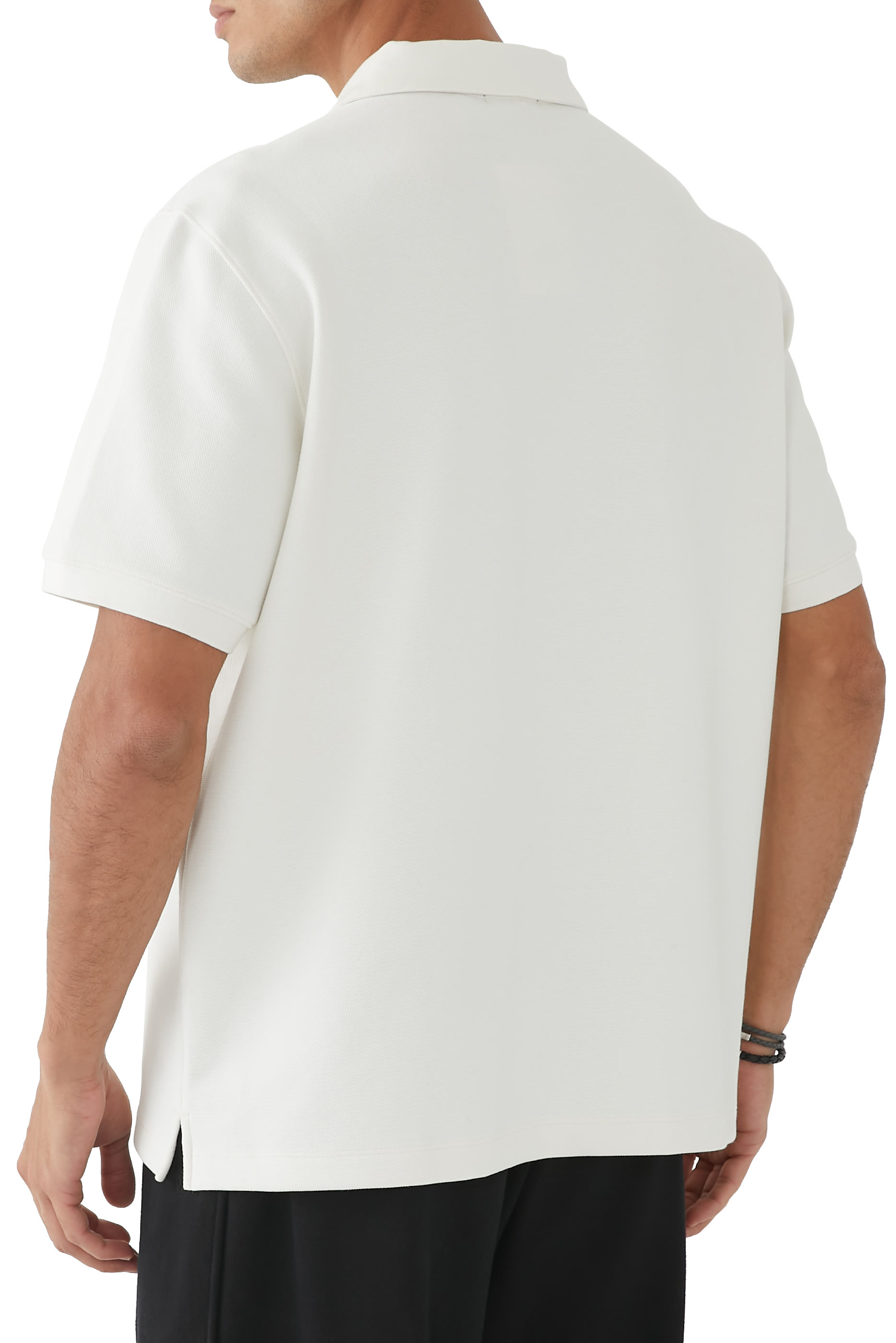 قميص بولو ديلروي قطن بيكيه جيرسيه مزدوج