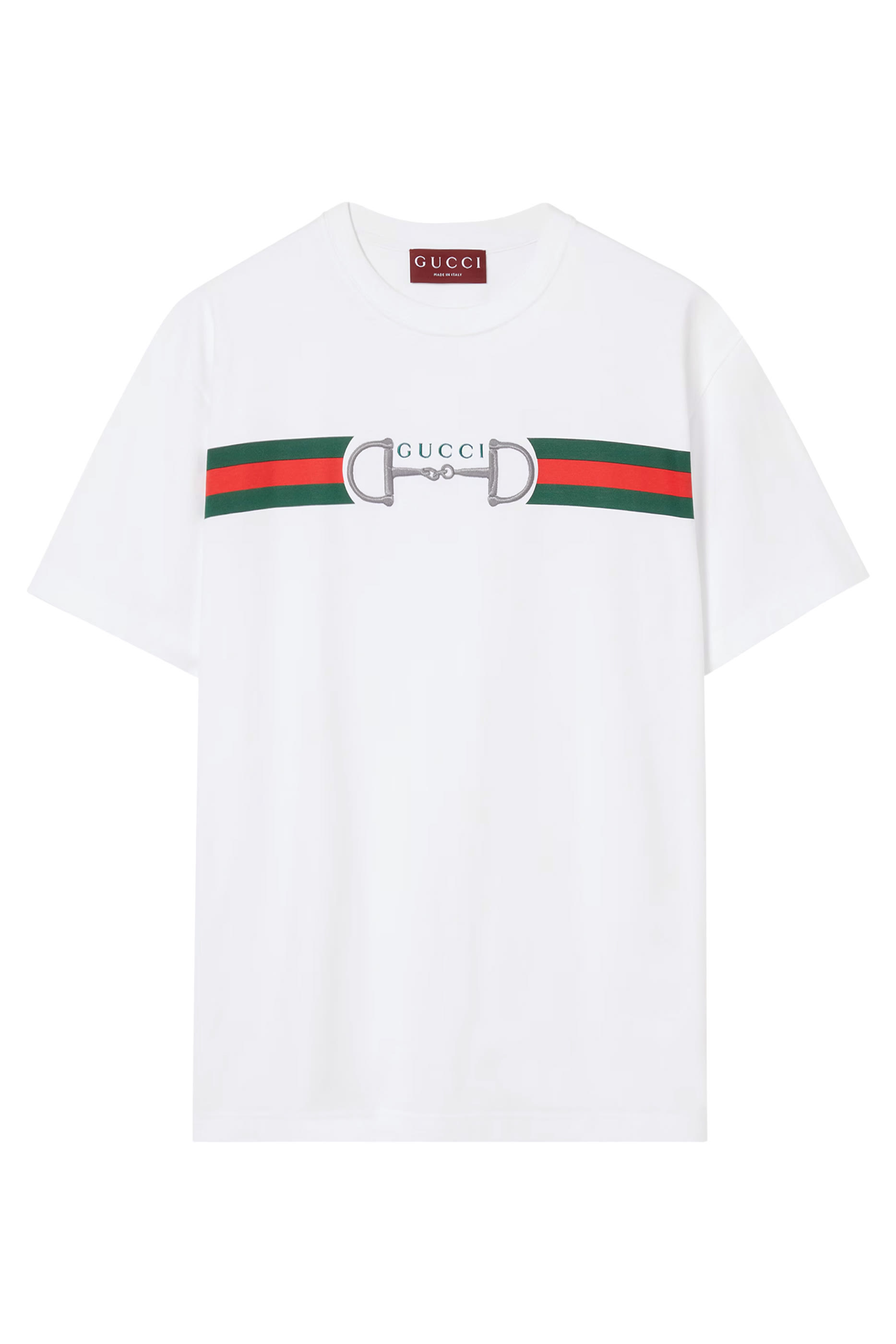 تيشيرت بتطريز شعار الماركة قطن جيرسيه