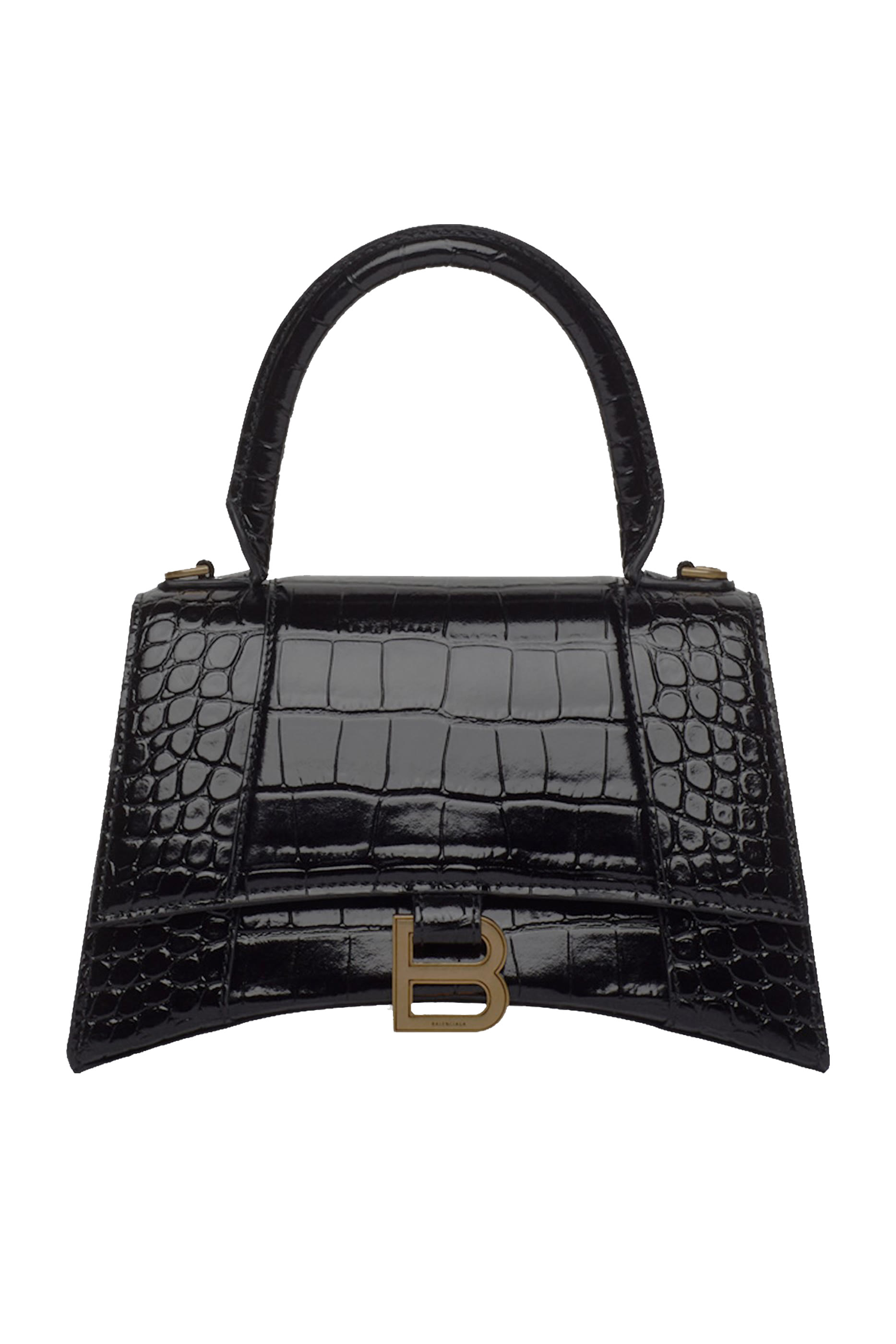 حقيبة بيد علوية وتصميم مقوس