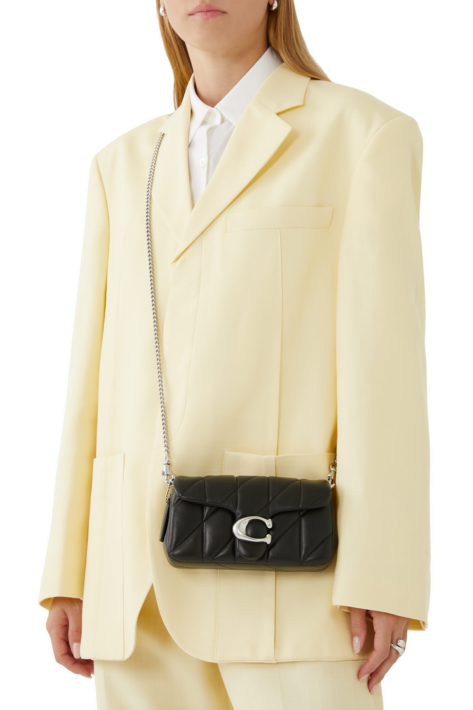 حقيبة تابي بيلو بحمالة وتصميم مبطن جلد