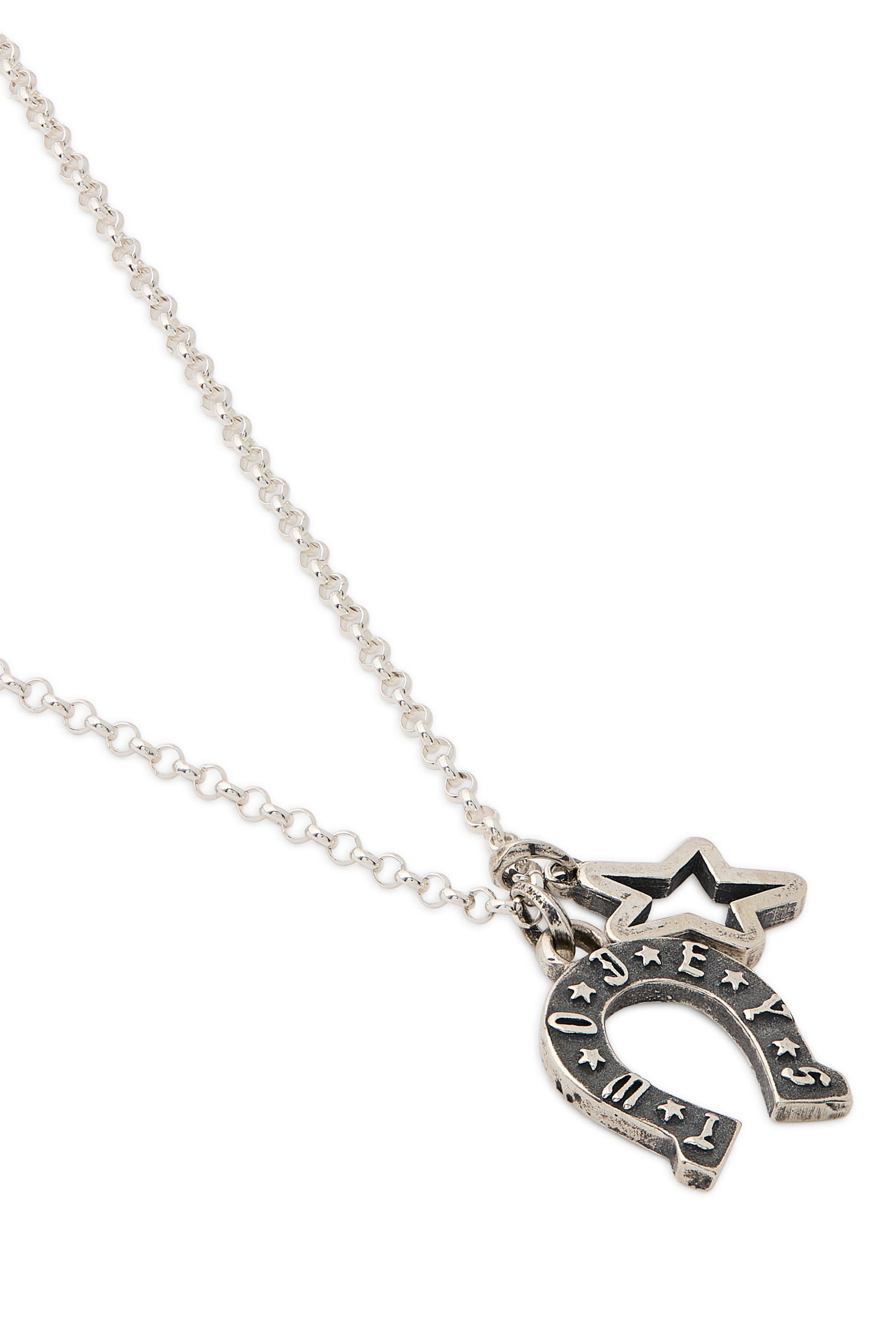 قلادة بدلاية بتصميم حدوة حصان، فضة إسترلينية عيار 925