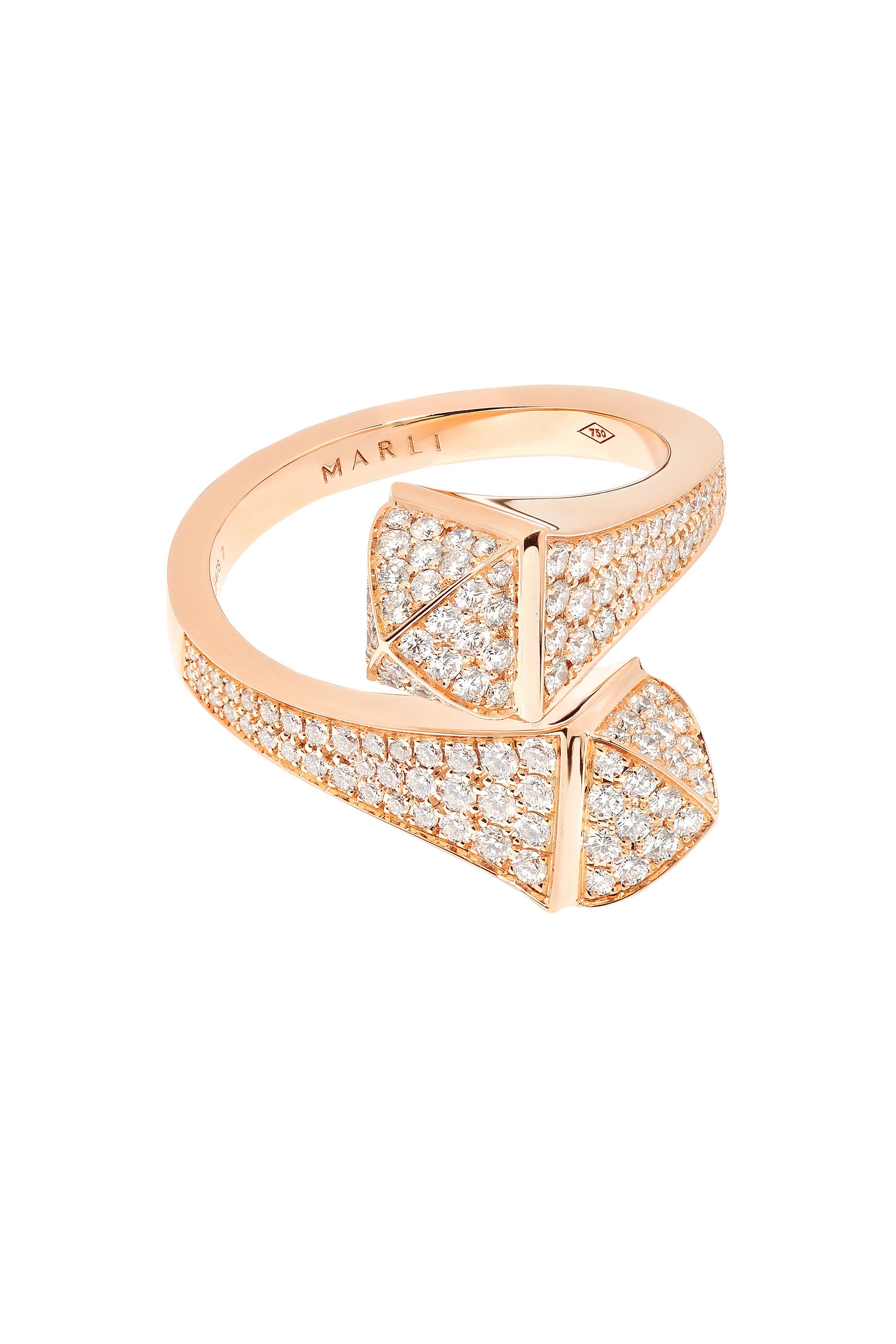 خاتم كليو مرصع بماس