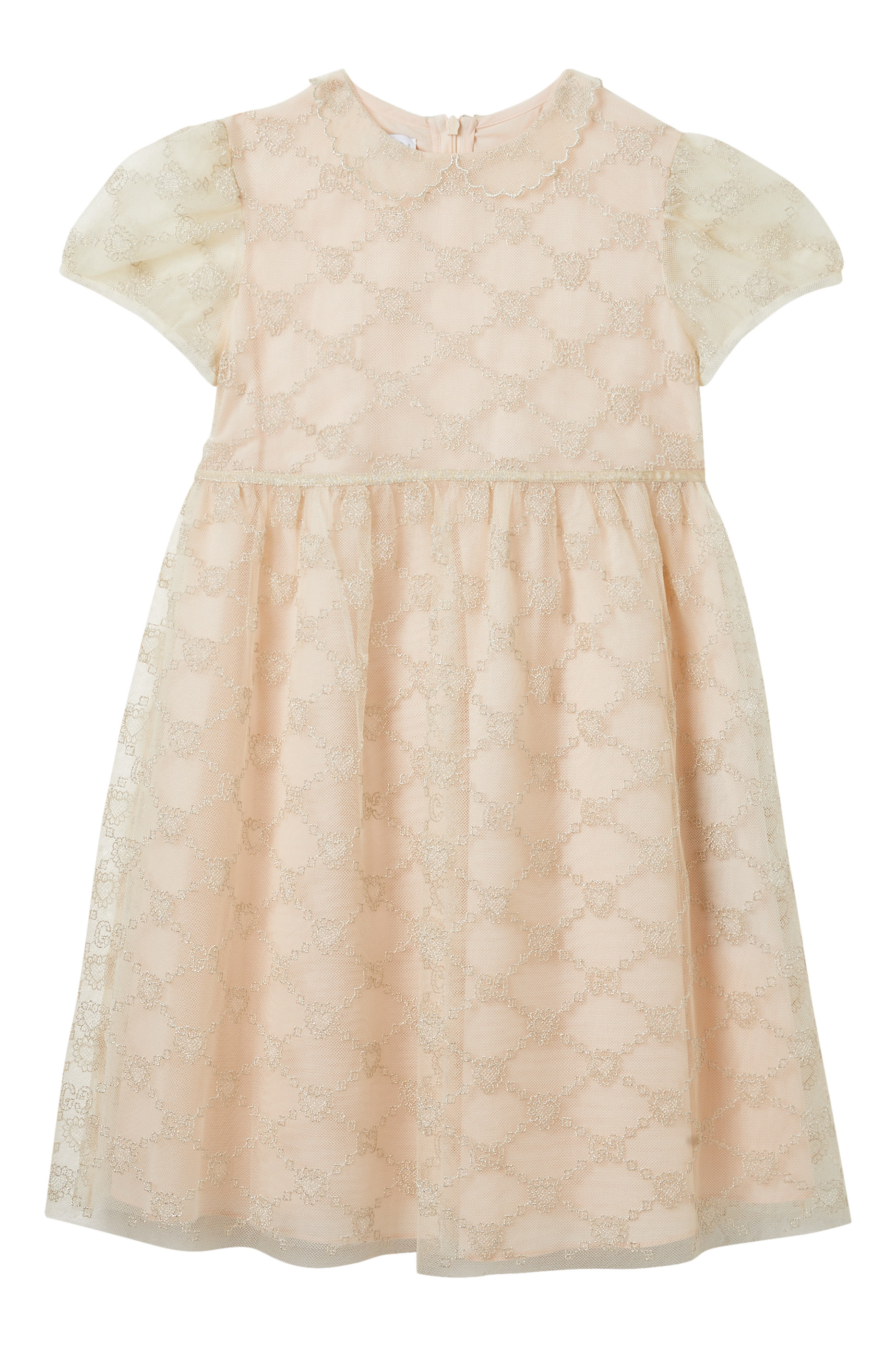 فستان مطرز تول للأطفال 