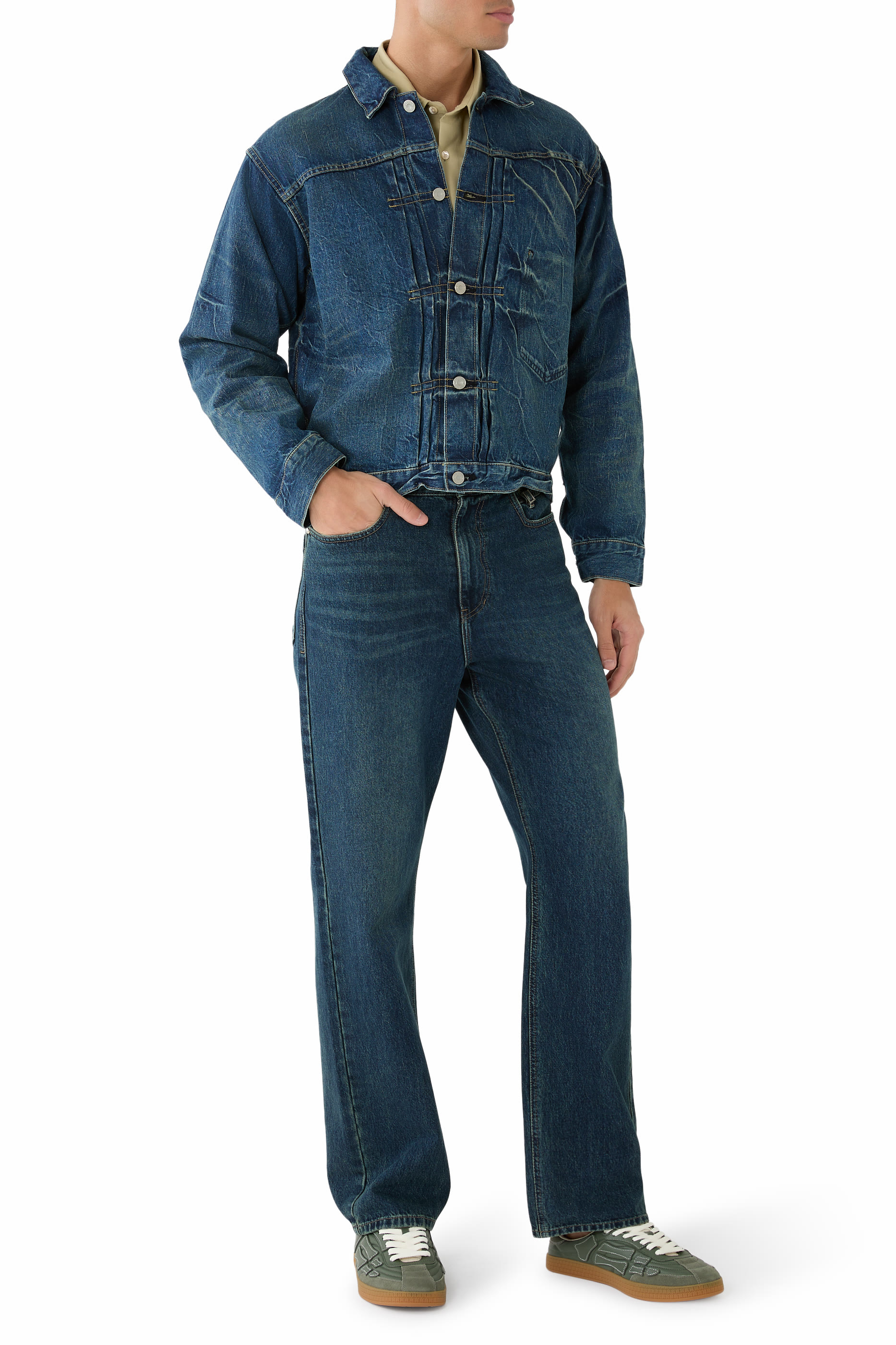 جاكيت فيتشور وورك دنيم