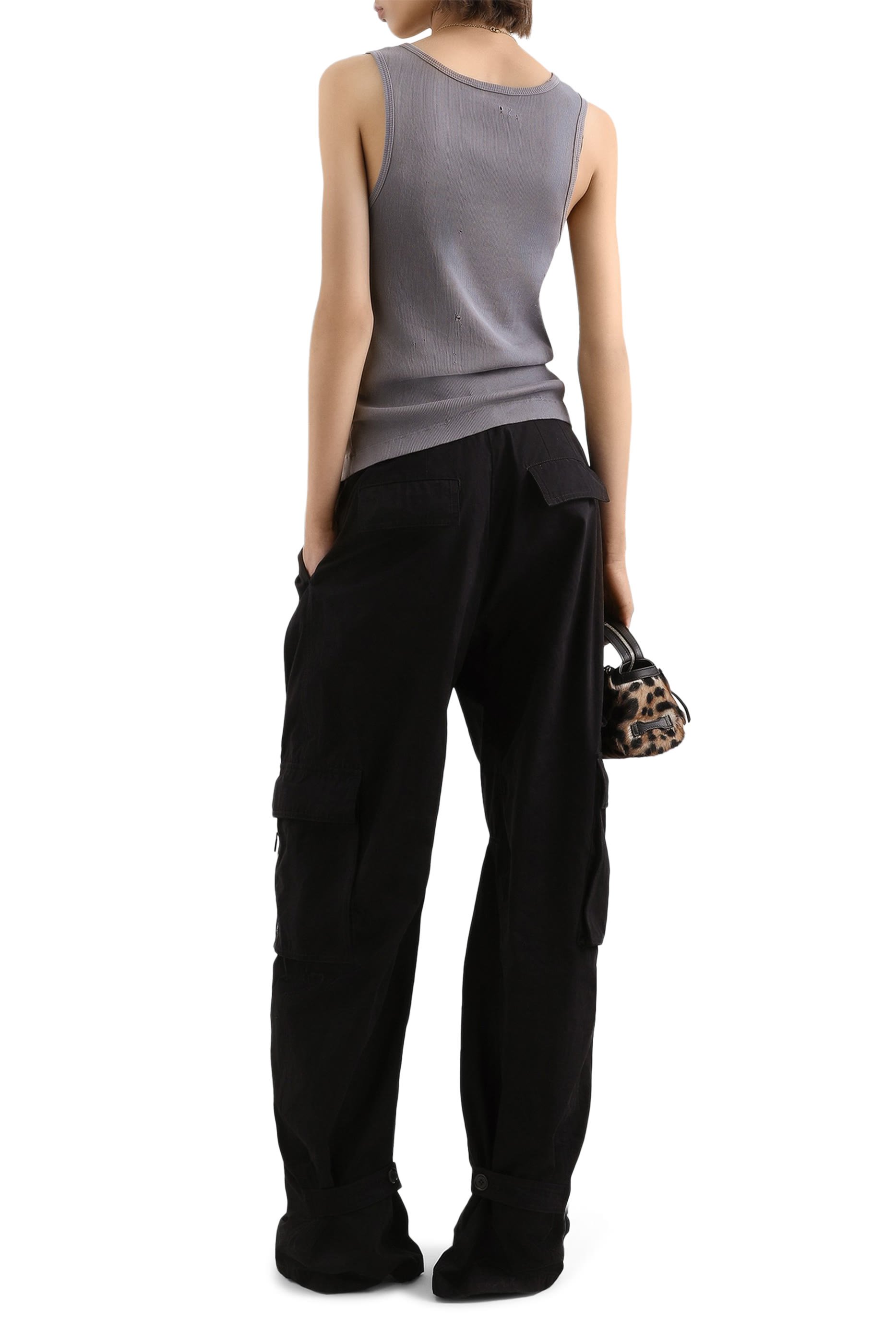 بنطال كارجو فاي مغطى بالشمع