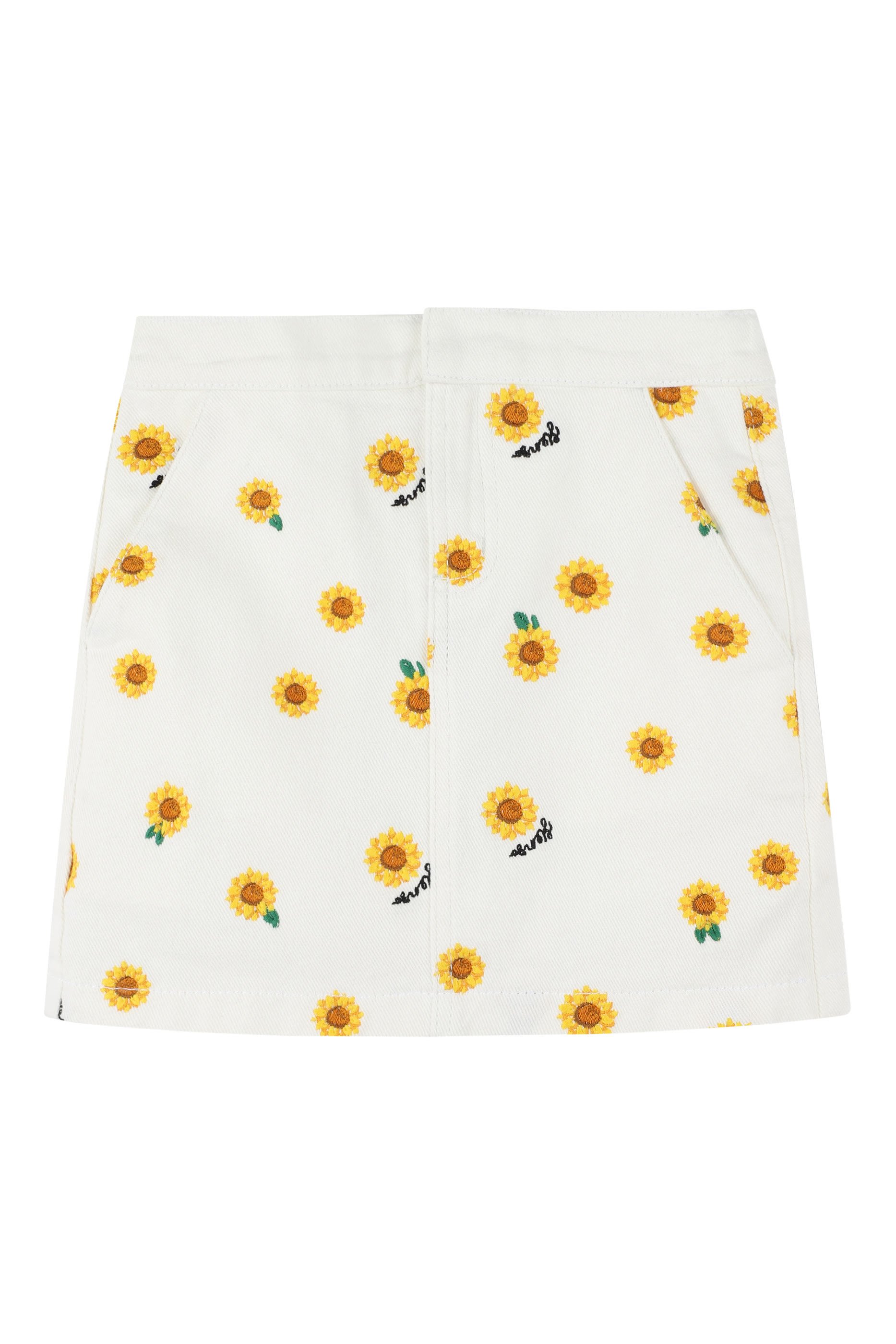 تنورة بطبعة دوار الشمس قطن للأطفال