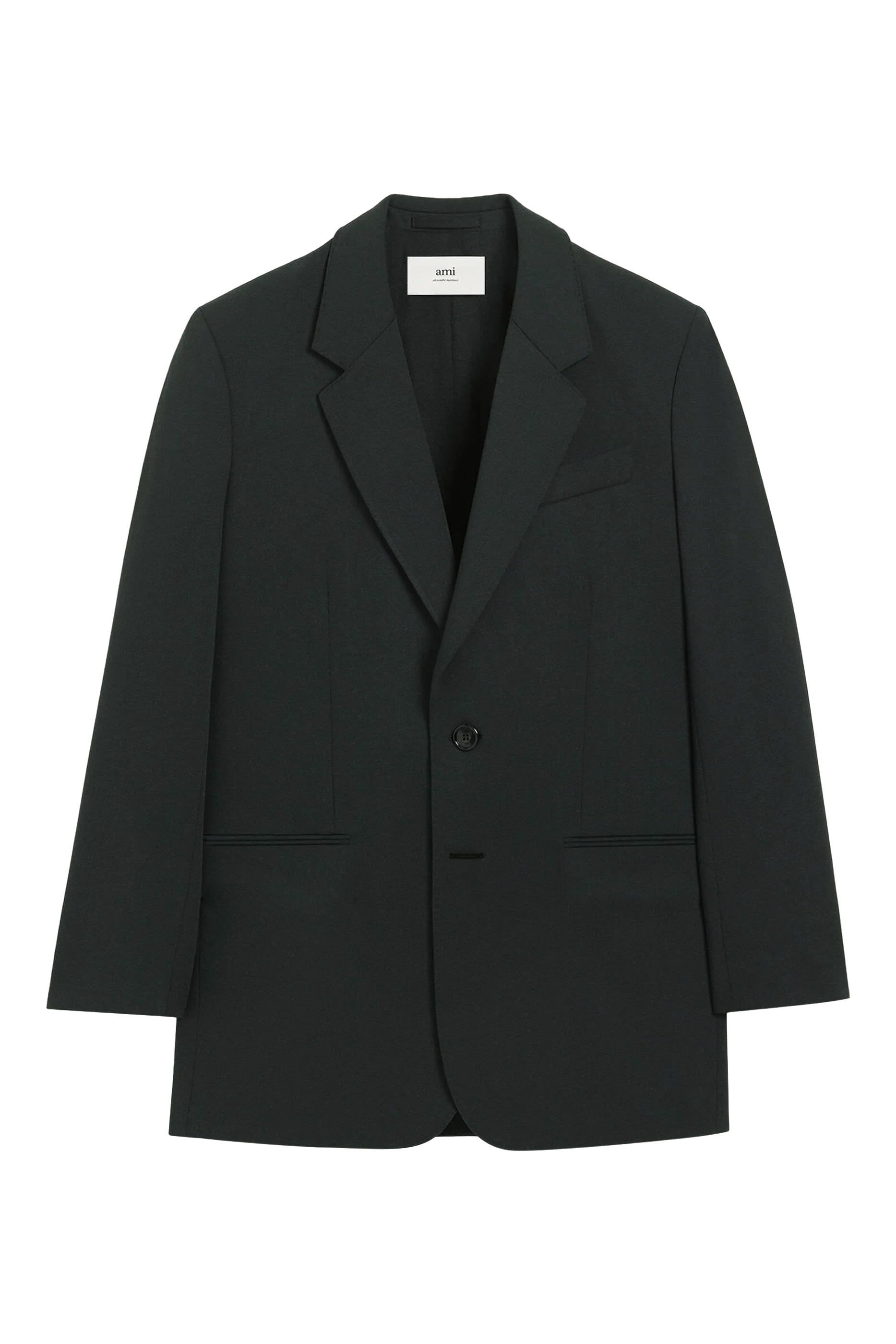 Two-Button Jacket in Wool Twill