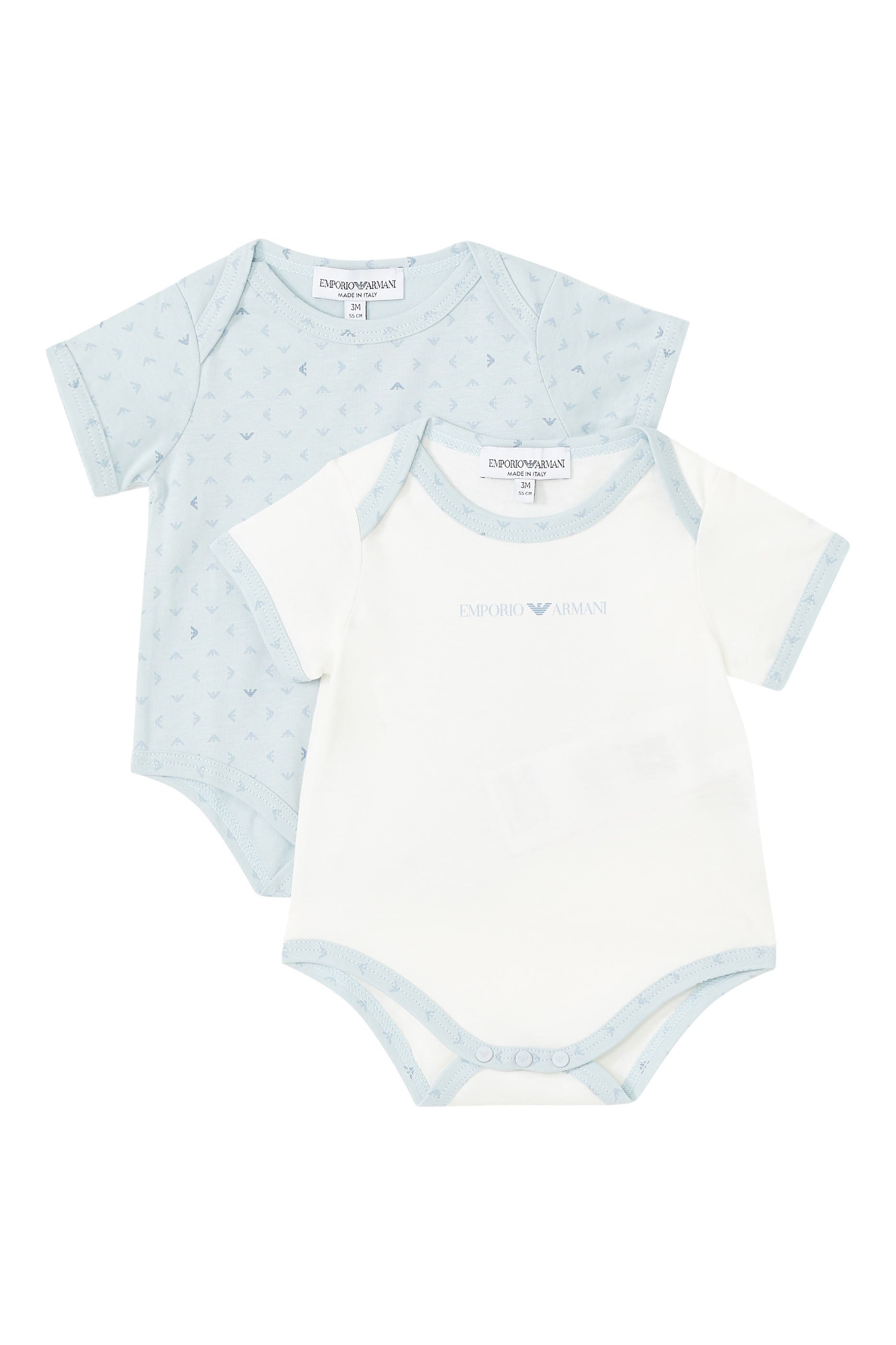 طقم أفرول بأكمام قصيرة بشعار الماركة، قطعتين