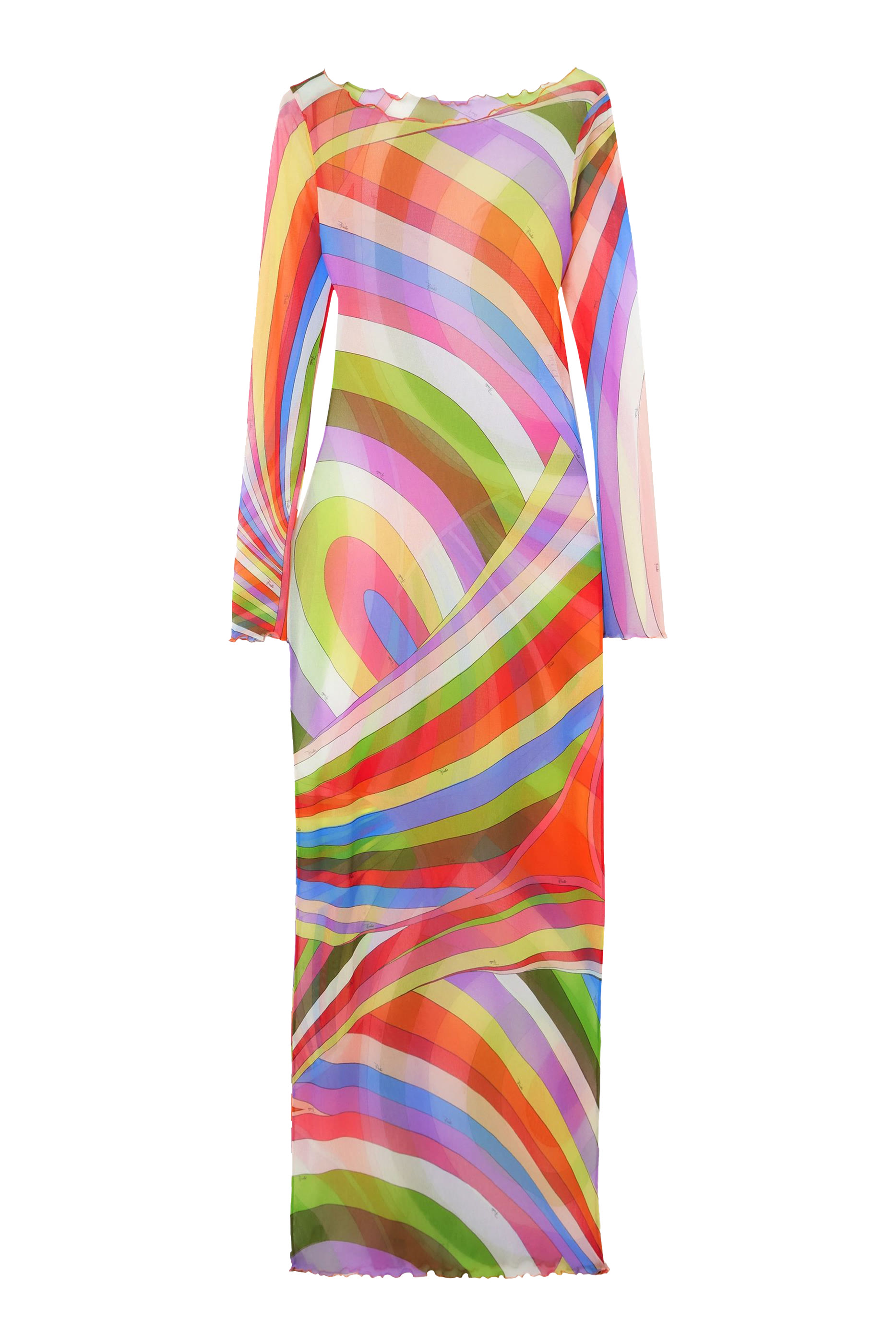 فستان طويل تول