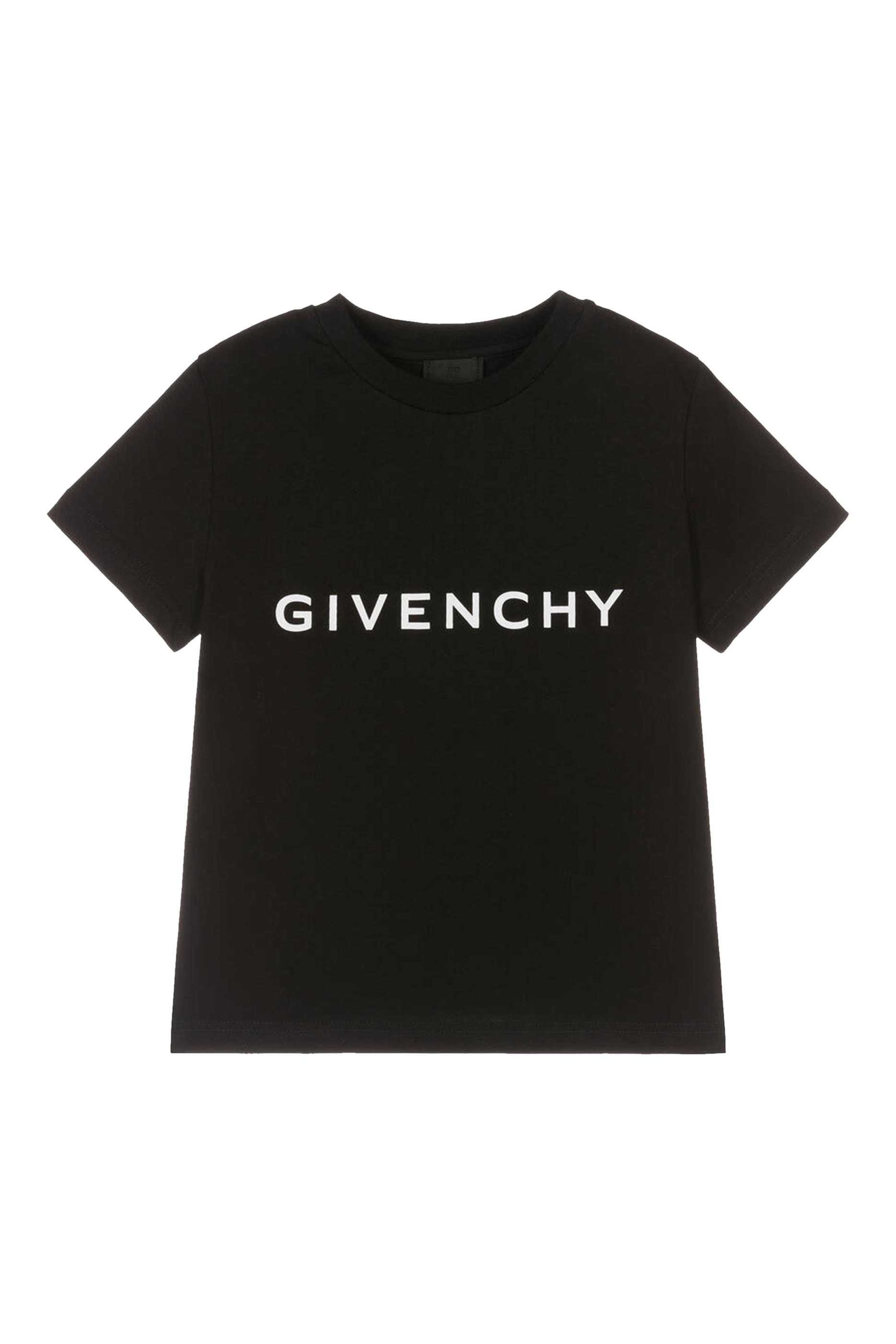 تيشيرت للأطفال بأكمام قصيرة وطبعات شعار الماركة