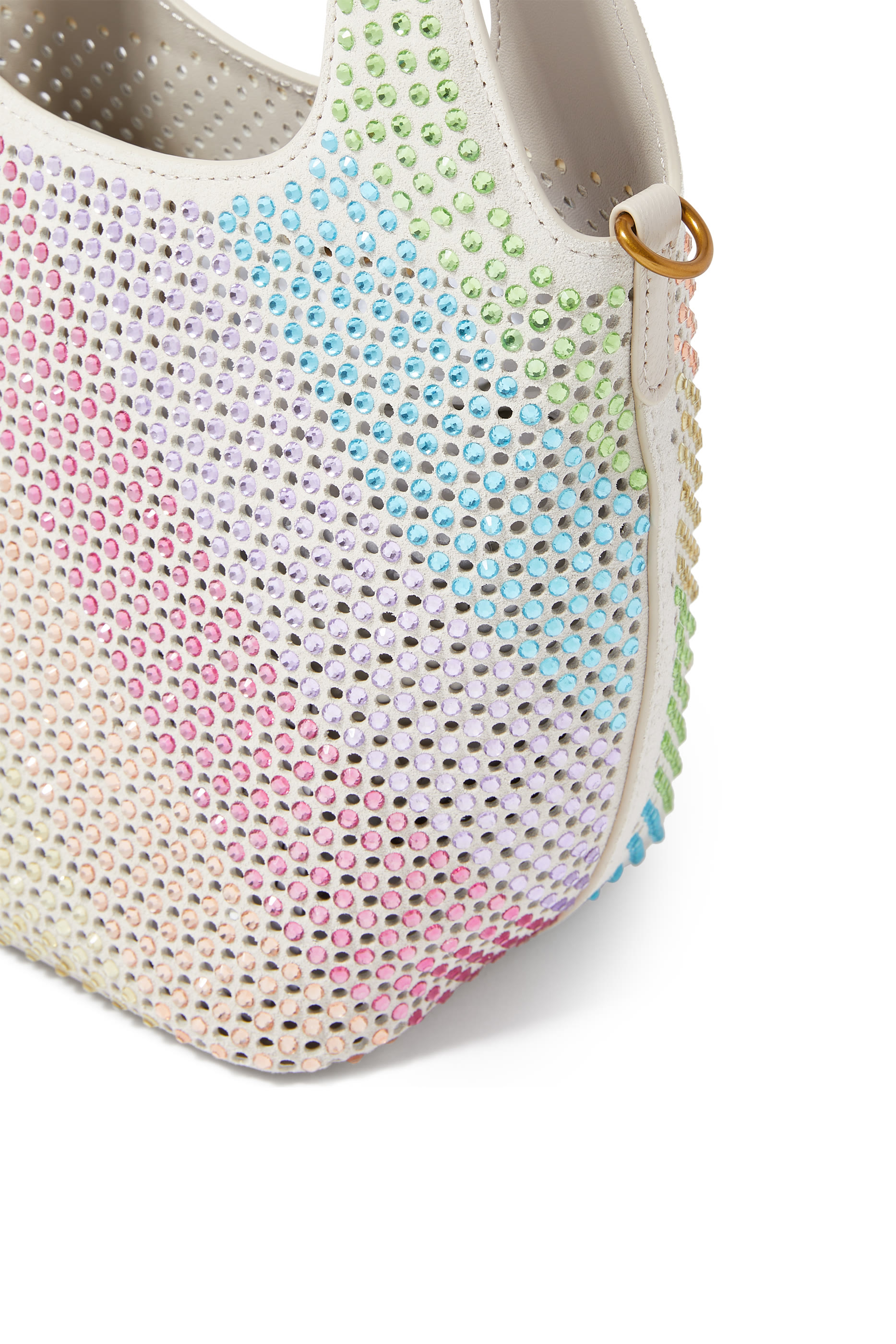 حقيبة باكيت تشيلسي صغيرة مرصعة بالكريستال