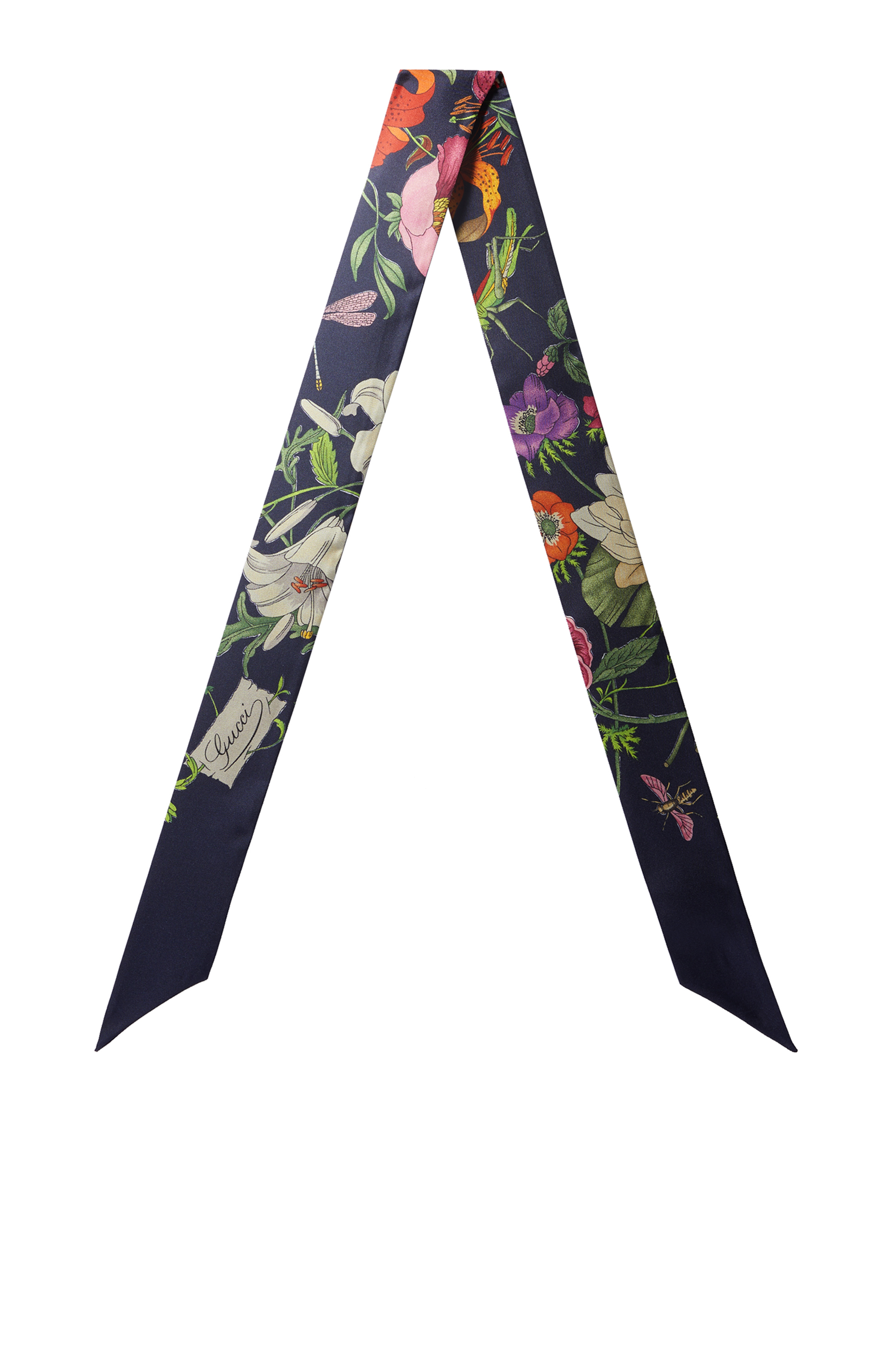 ربطة عنق فينتج بطبعة زهور