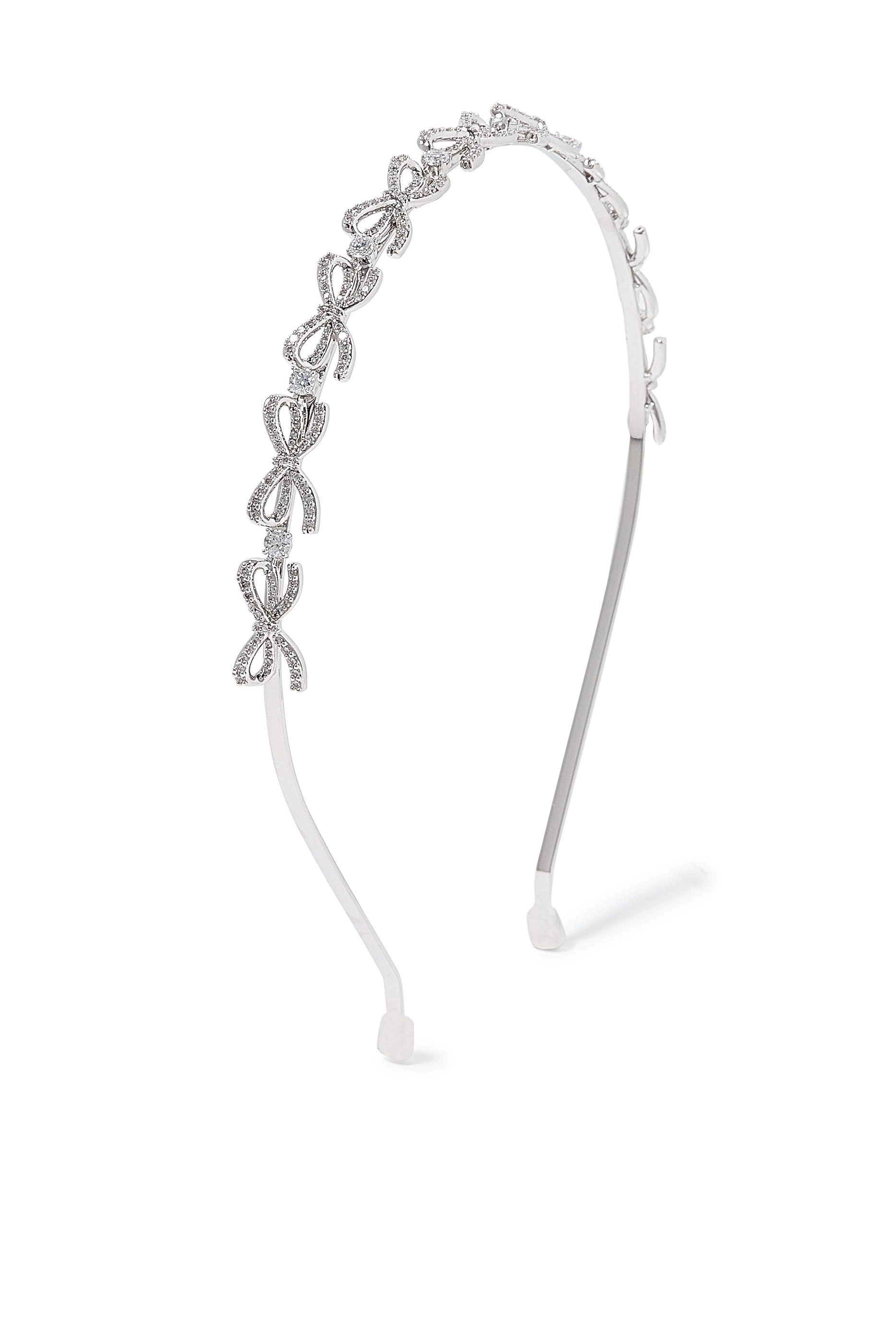 طوق رأس بفيونكة مزينة بكريستال