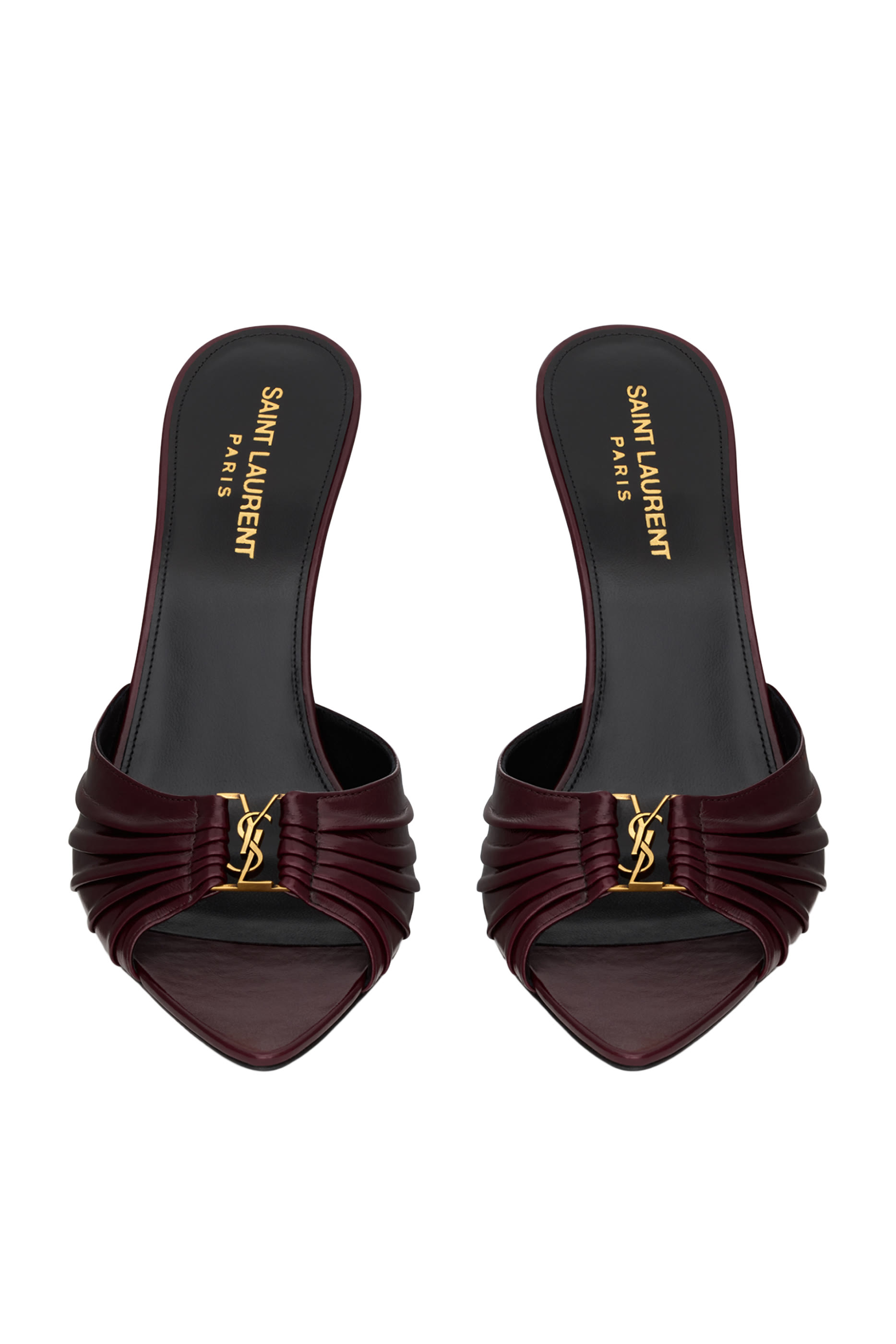 حذاء بابيلون 90 مفتوح من الخلف جلد ناعم