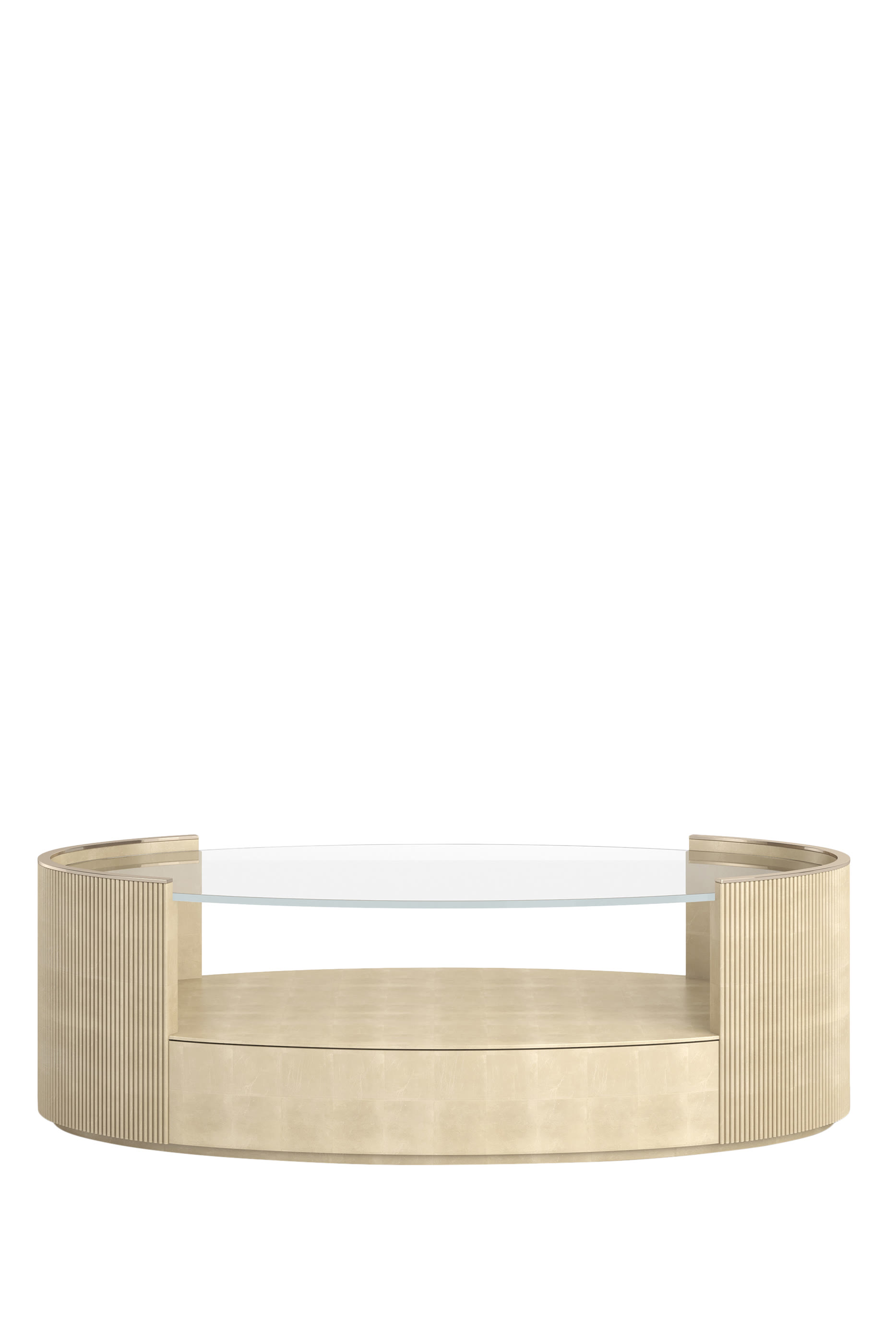 طاولة قهوة أوركل لوف بيضاوية الشكل