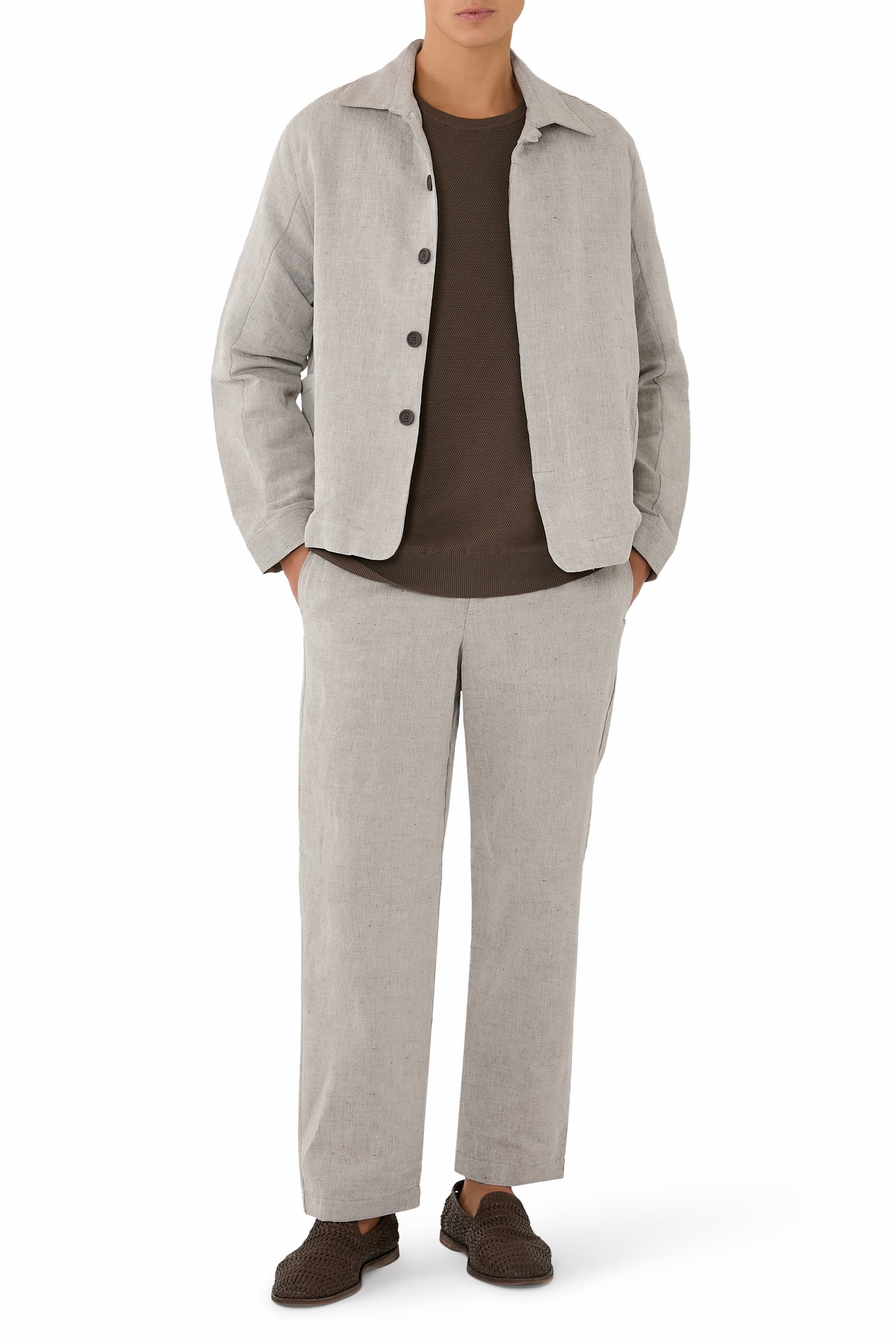 Drawstring Linen Trousers