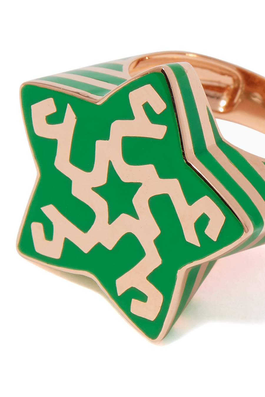 خاتم بتصميم نجمة بحرف ع