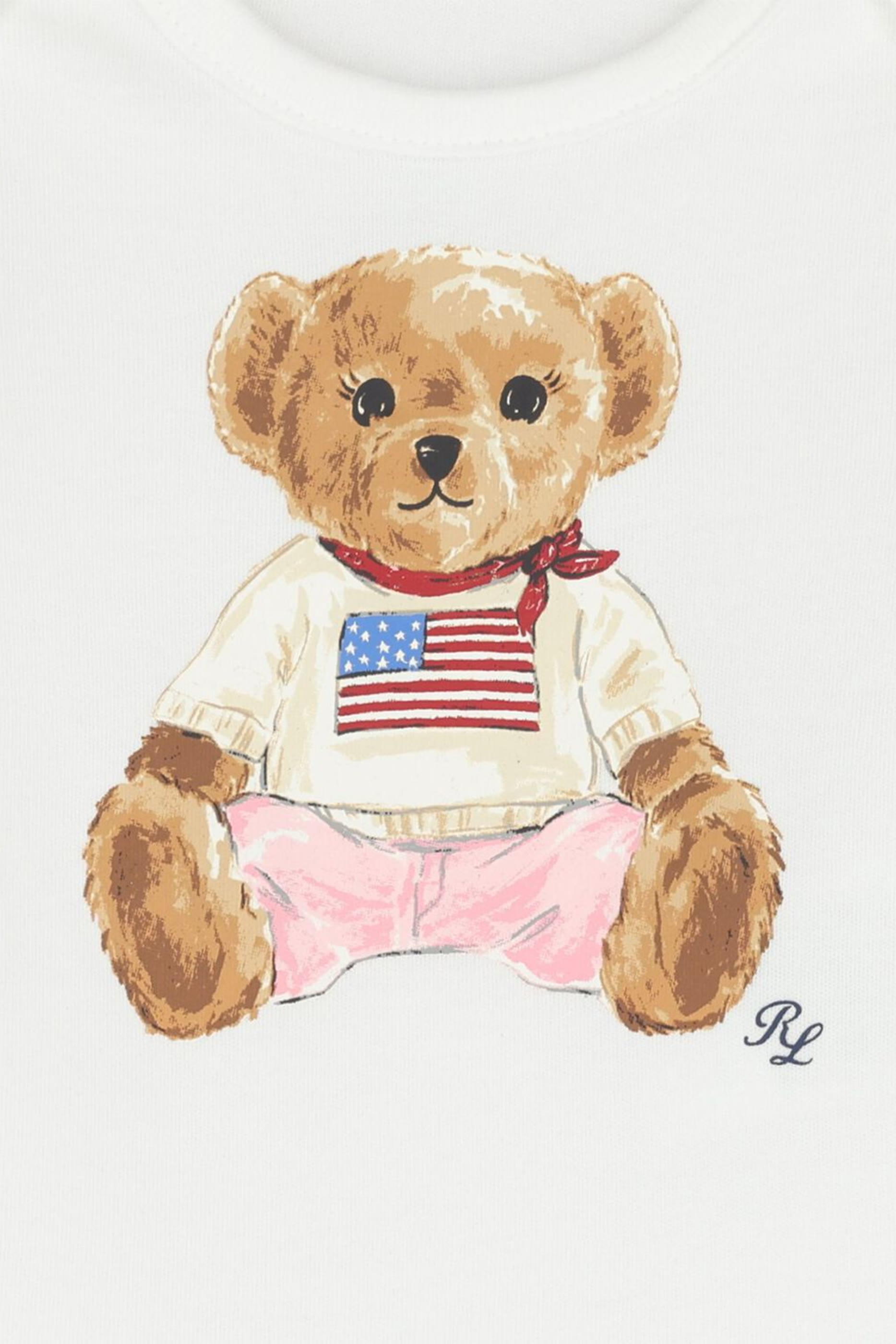 Kids Bear-Print Babygrow Set