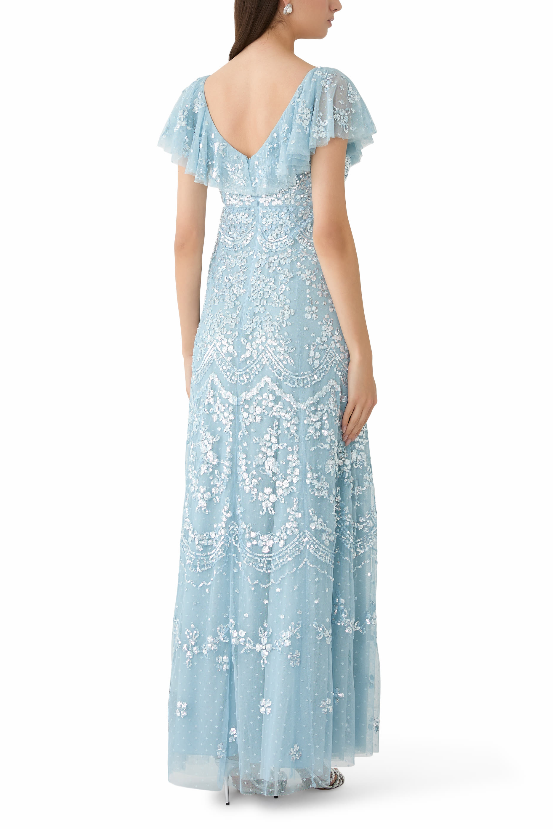 فستان سهرة فريا بياقة V