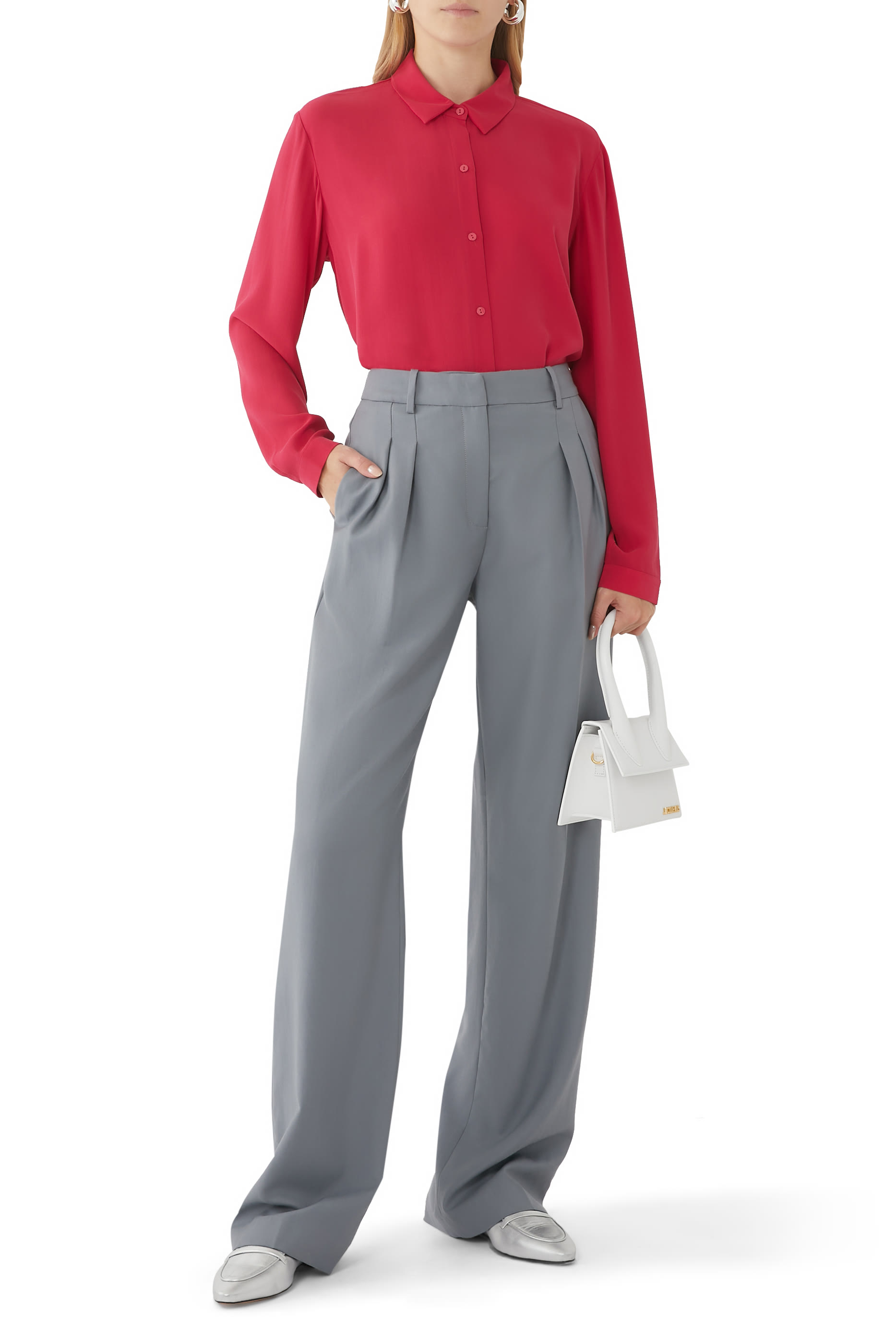 قميص حرير جورجيت