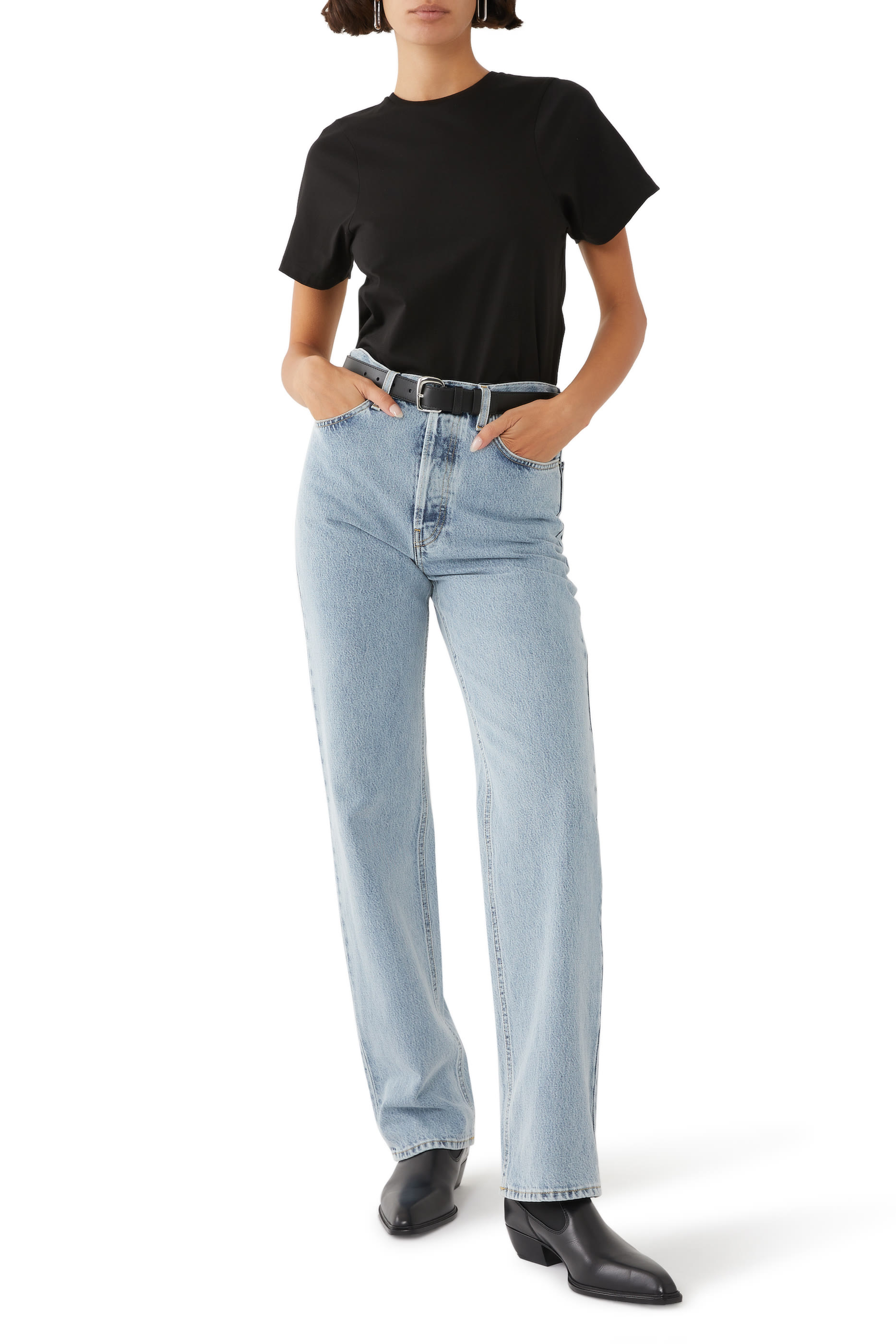 تيشيرت بحياكة مقوسة