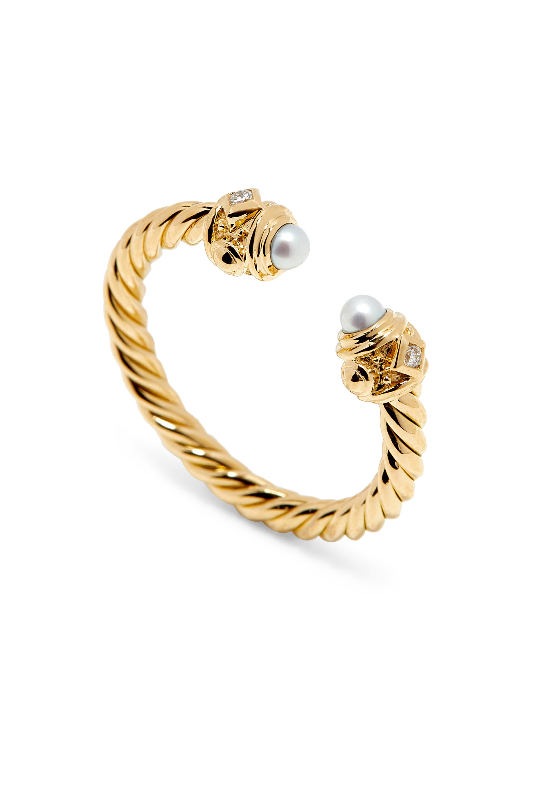 خاتم رينيسانس مرصع بماس ولؤلؤ