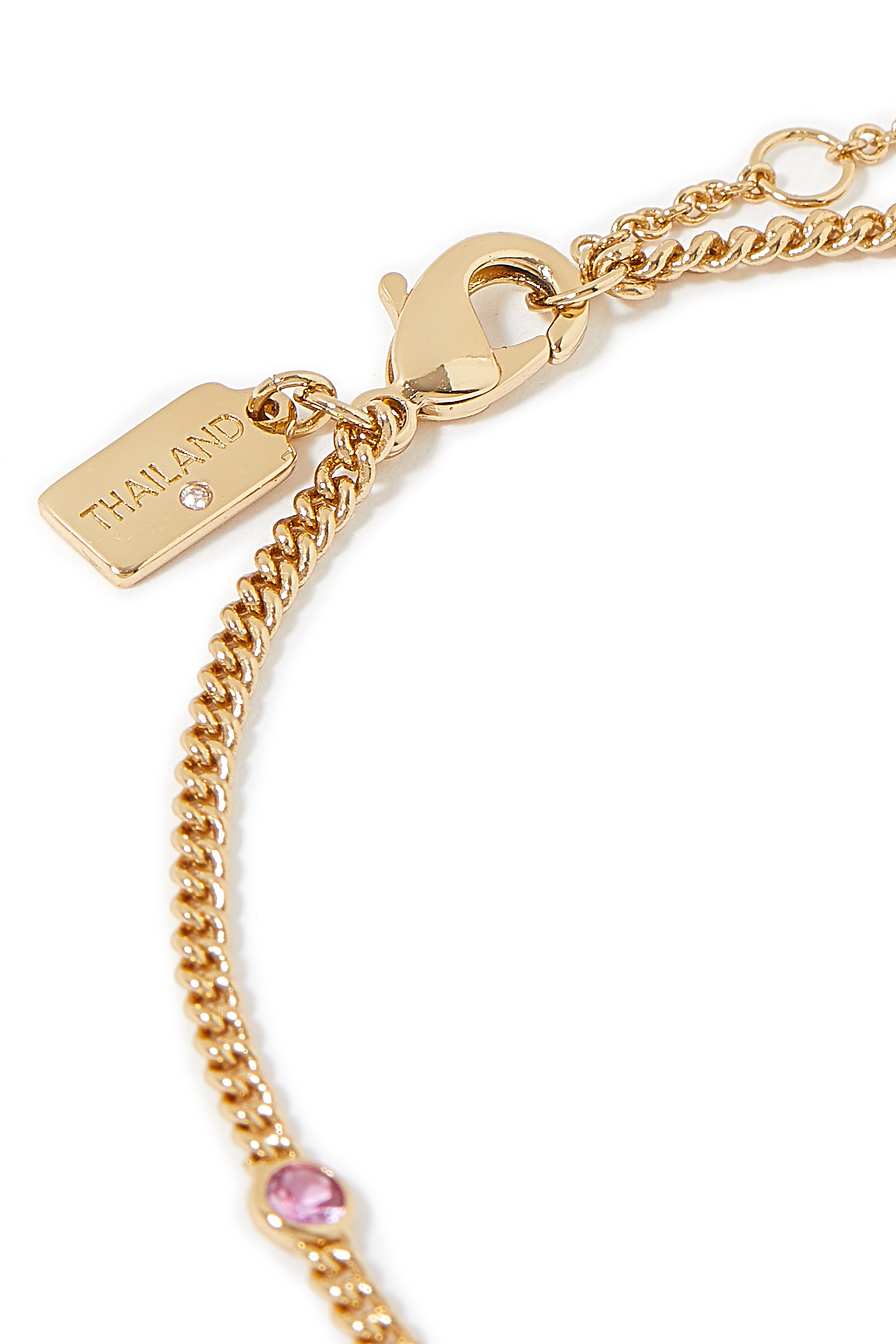 خلخال بحلية على شكل قلب وبشعار الماركة