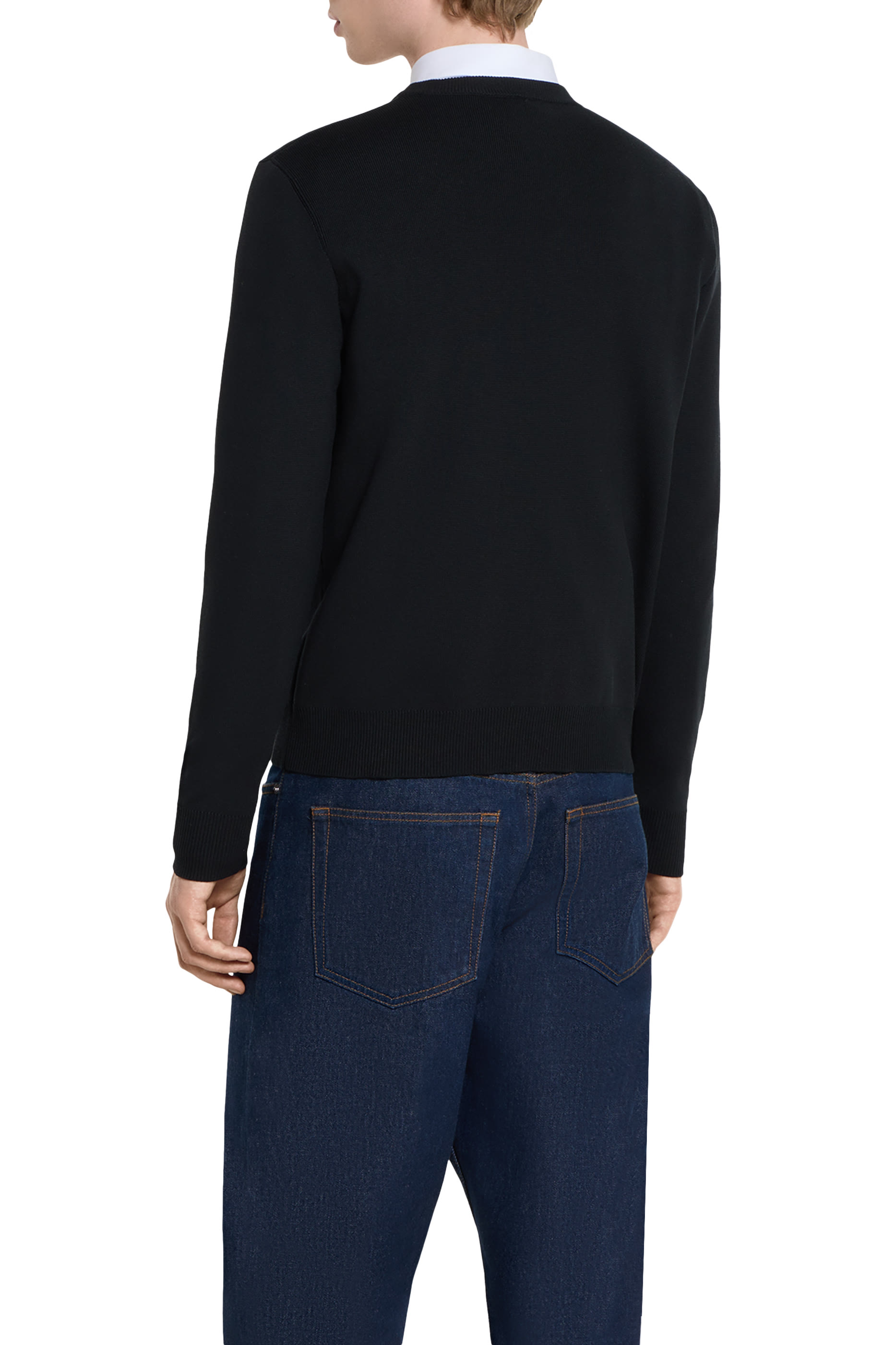 كنزة بحياكة إنتارسيا حرير قطن