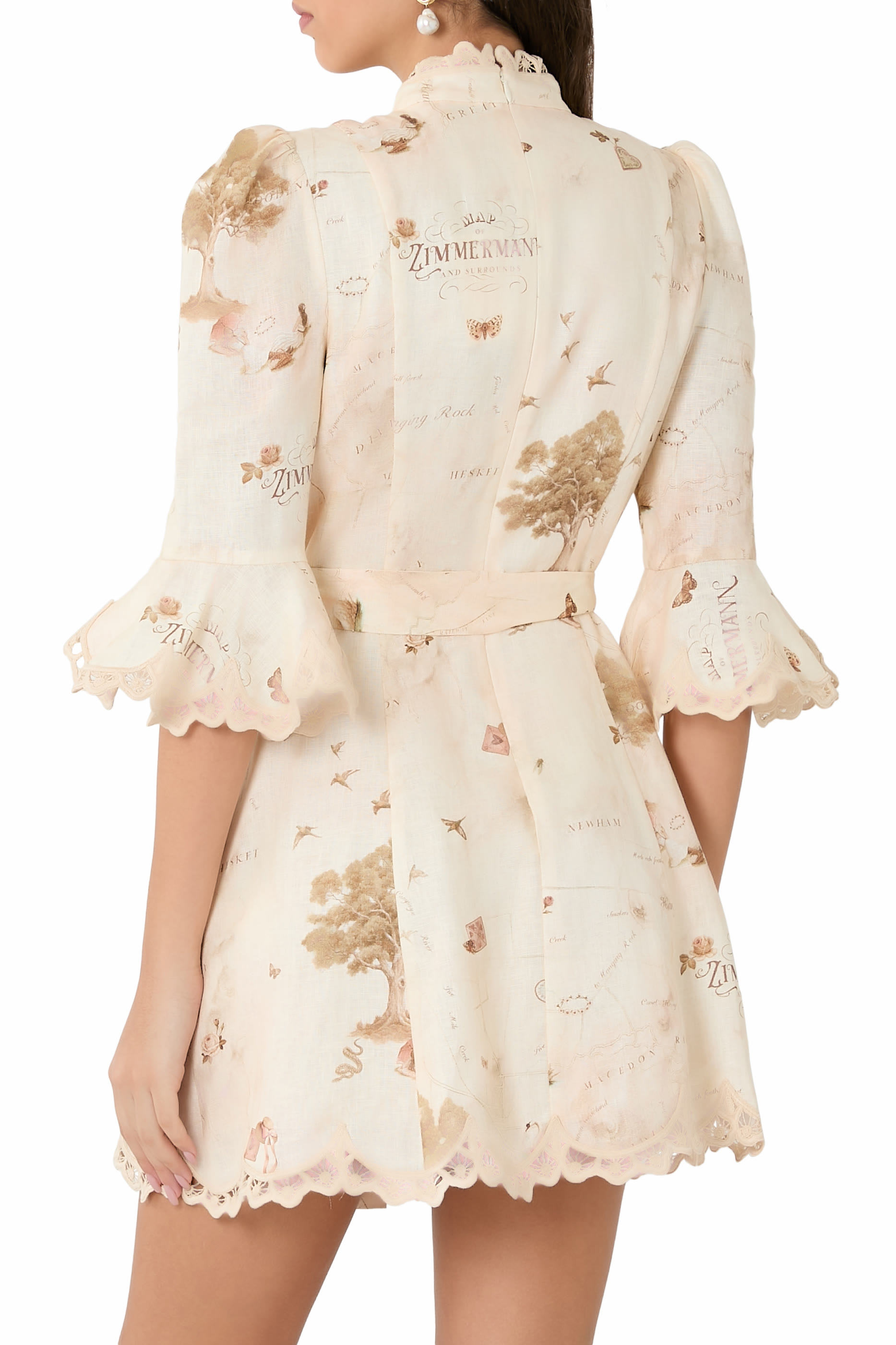 فستان قصير مزين