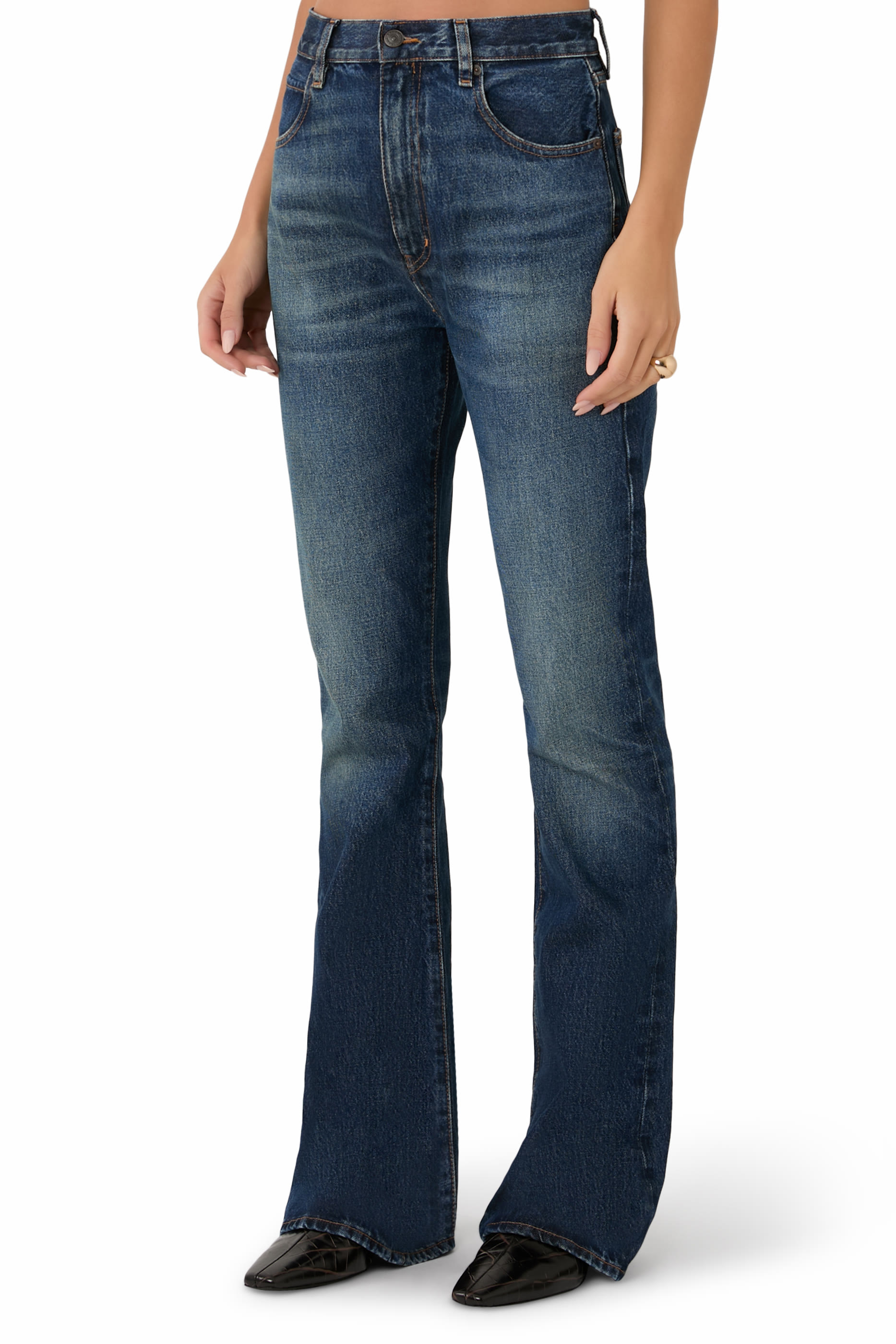 بنطال جينز ذا أوتلاو بقصة واسعة