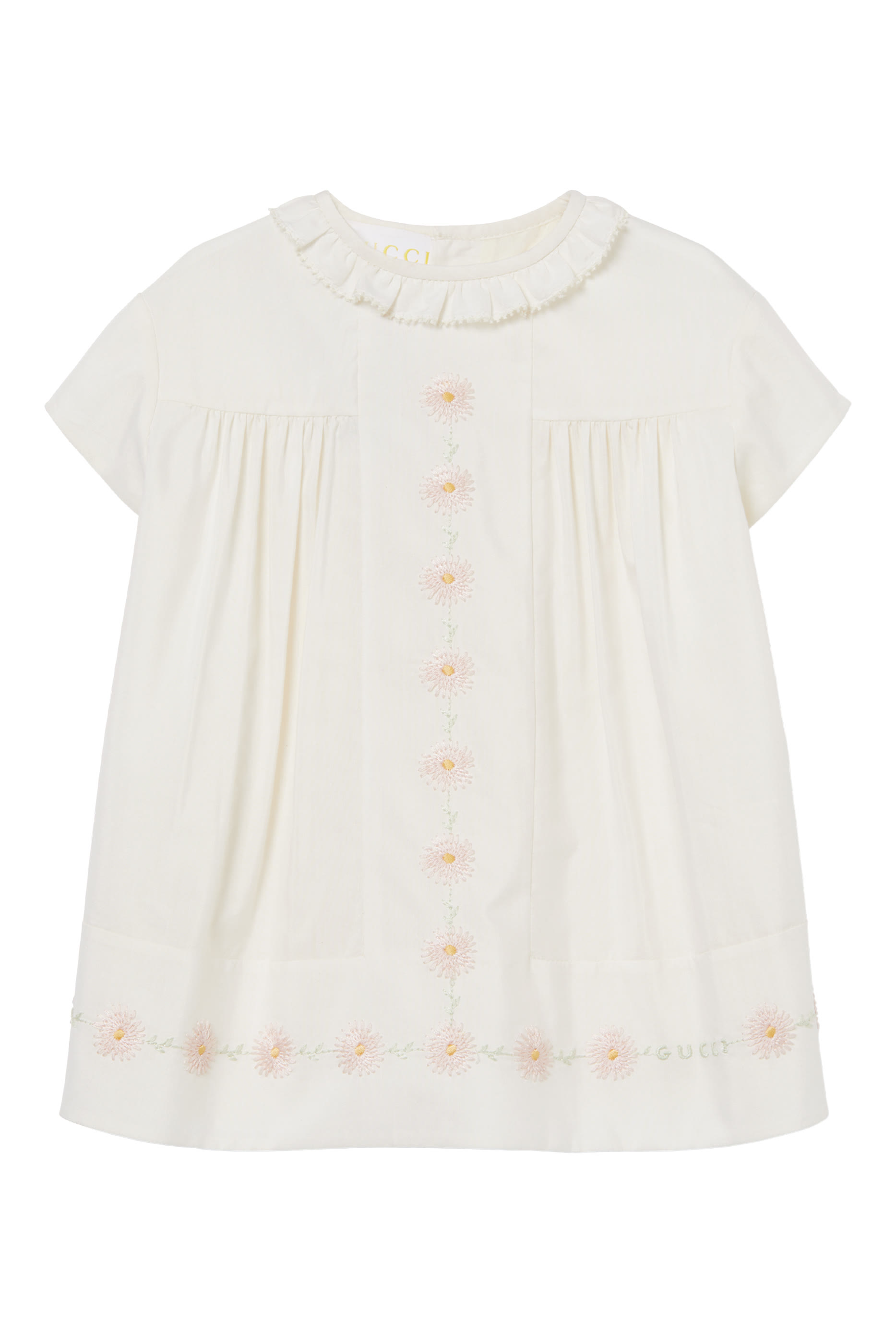 Kids  Embroidered Silk Cotton Dress