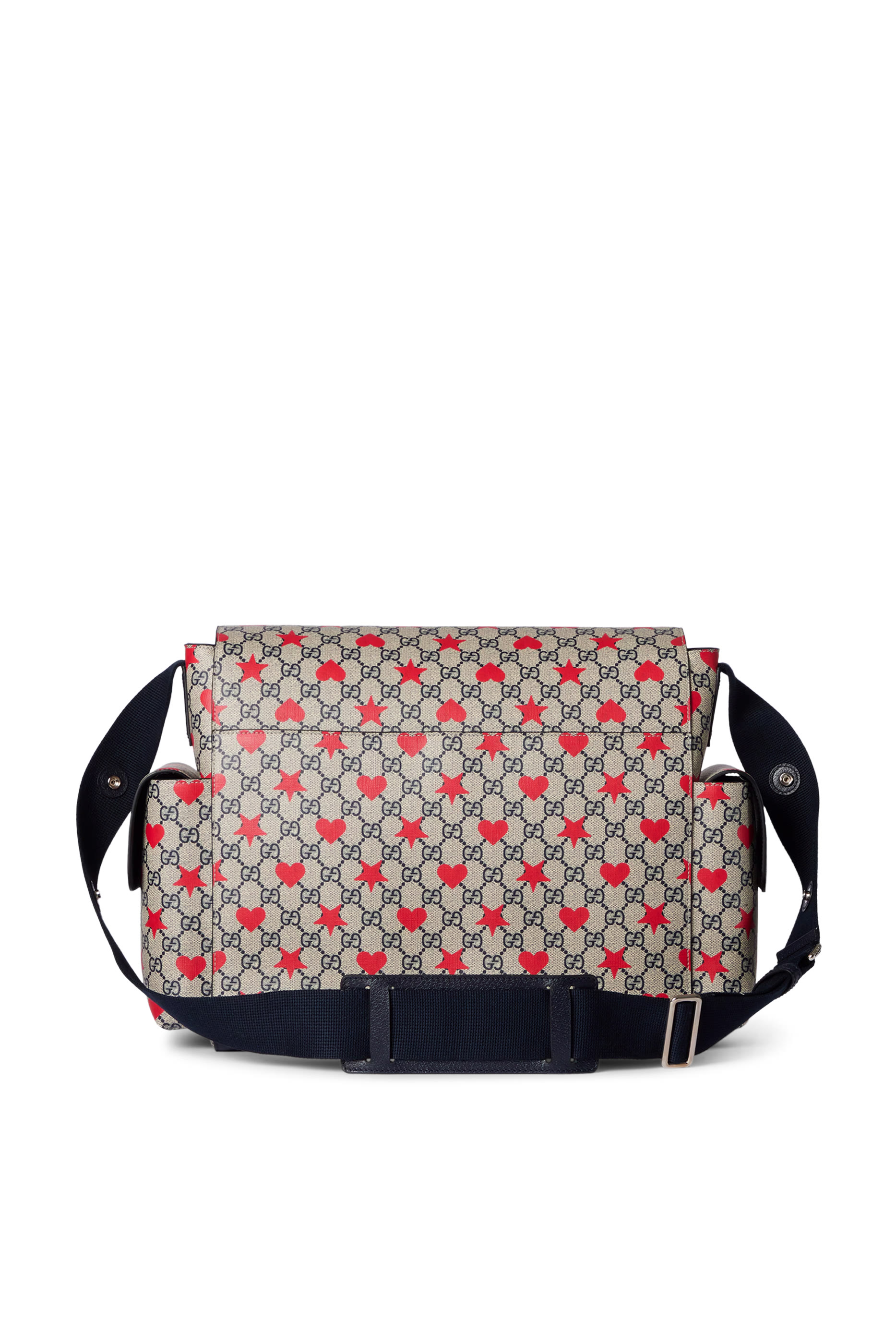 حقيبة مستلزمات أطفال بنقشة حرفي شعار الماركة