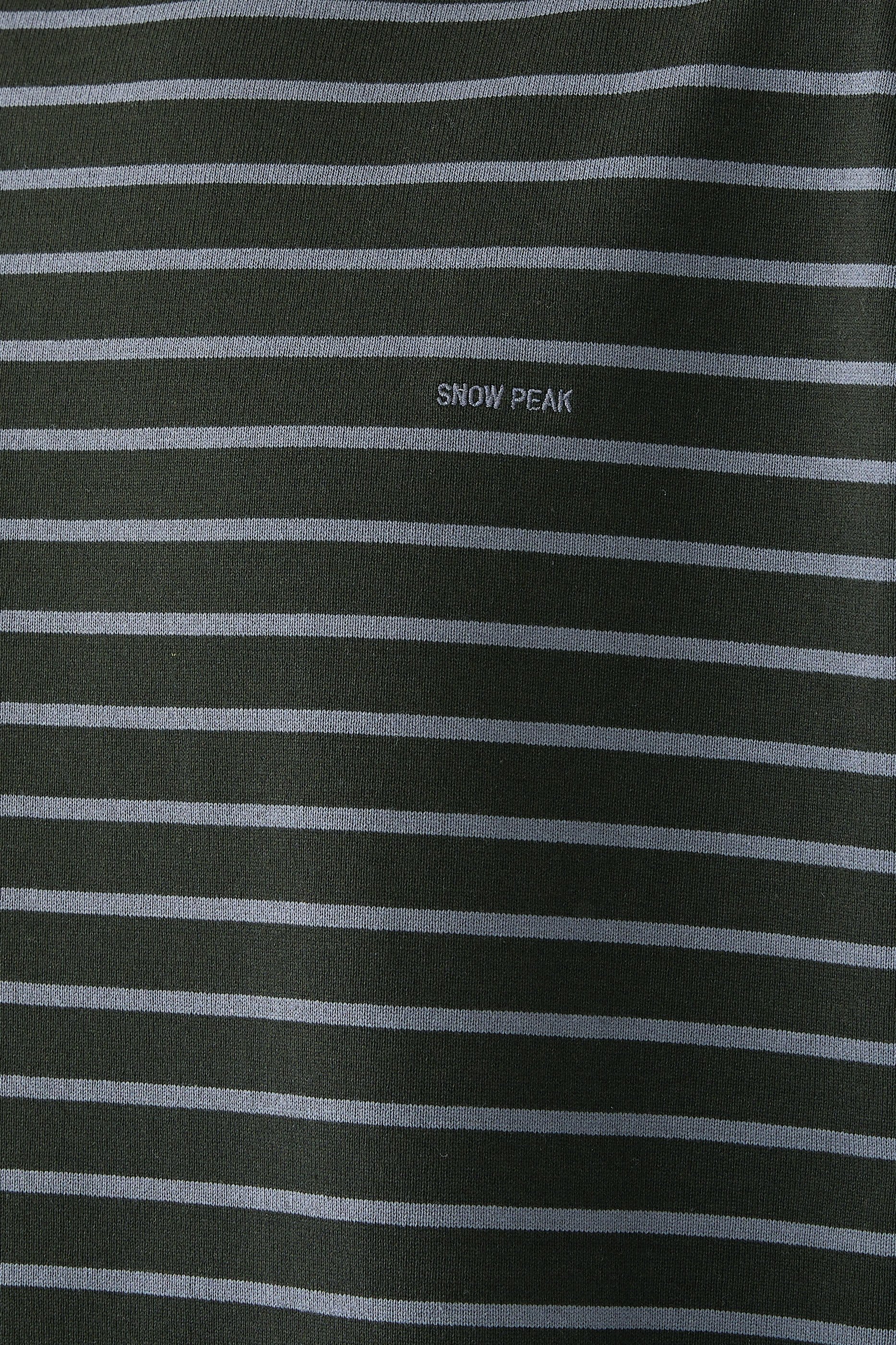 تيشيرت بحافة مغايرة قطن ثقيل