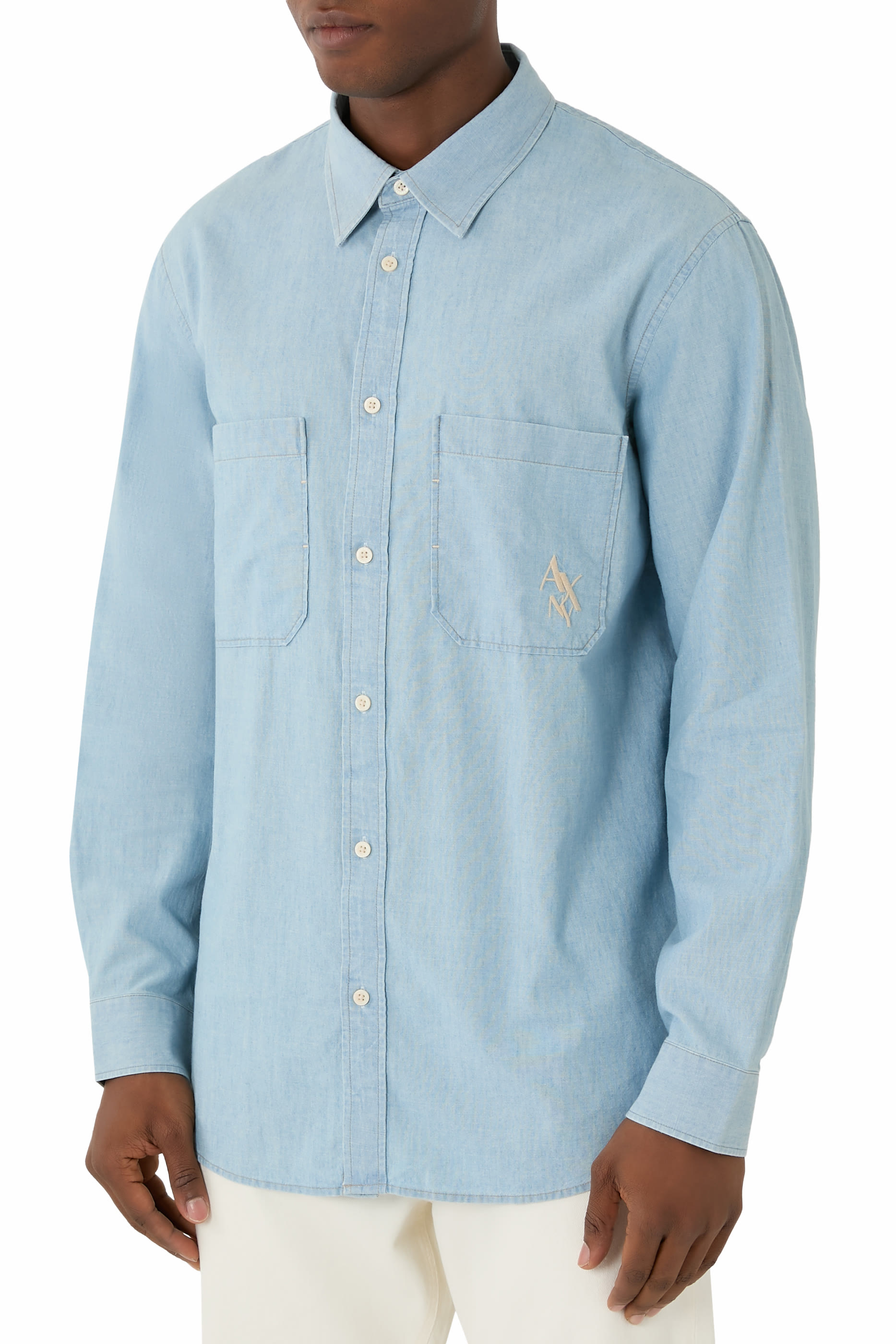 قميص مارينا بجيبين دنيم