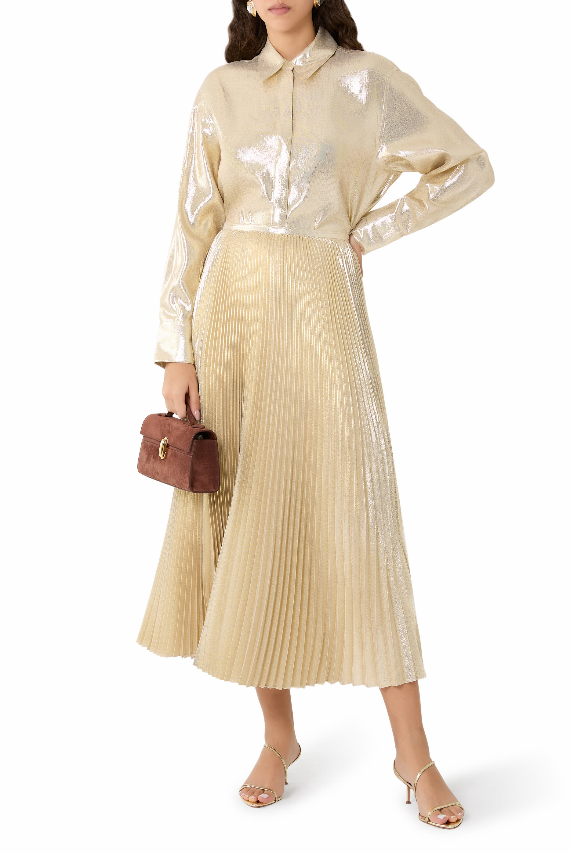 بلوزة كابري حرير لامع