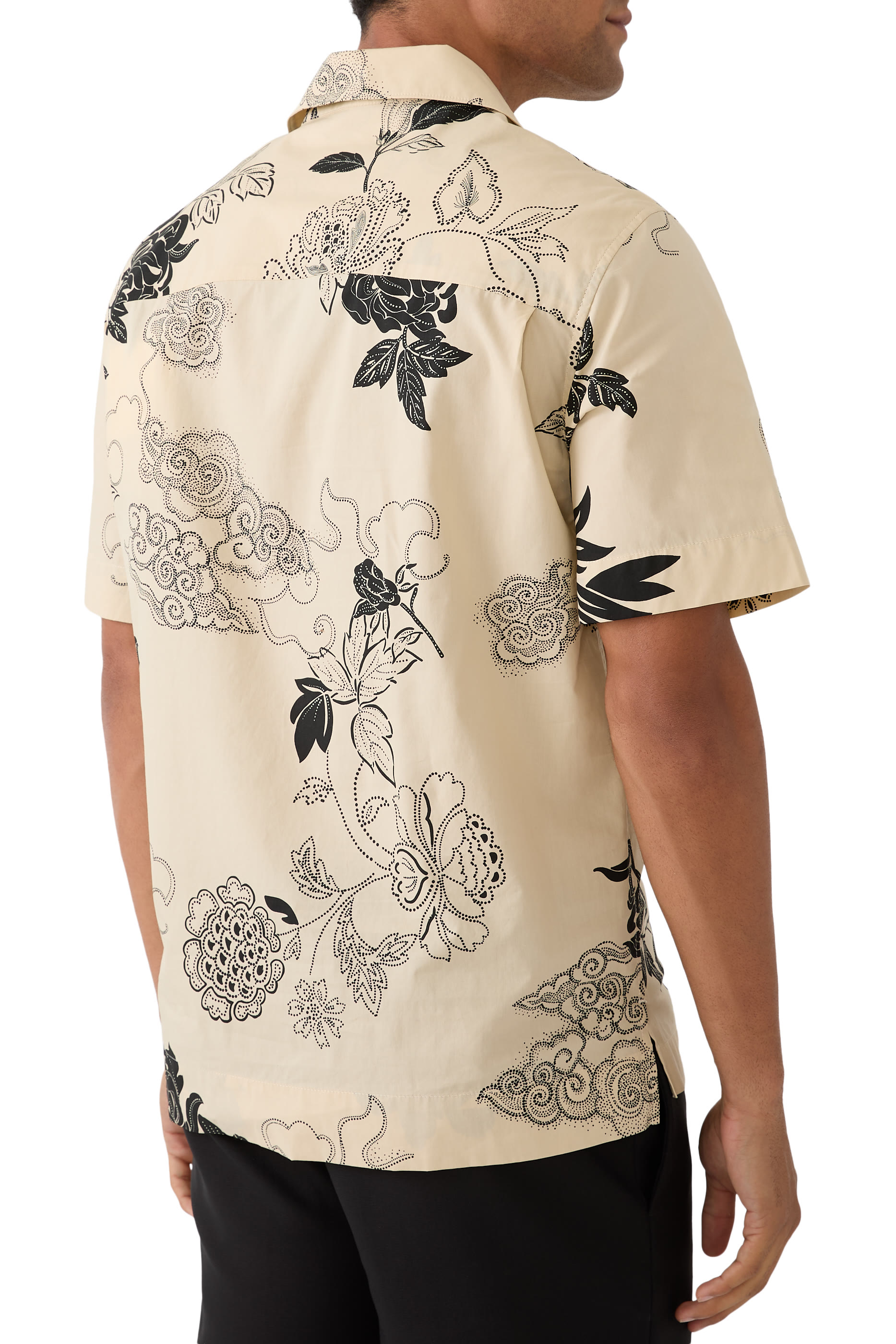 قميص بطبعات زهور قطن