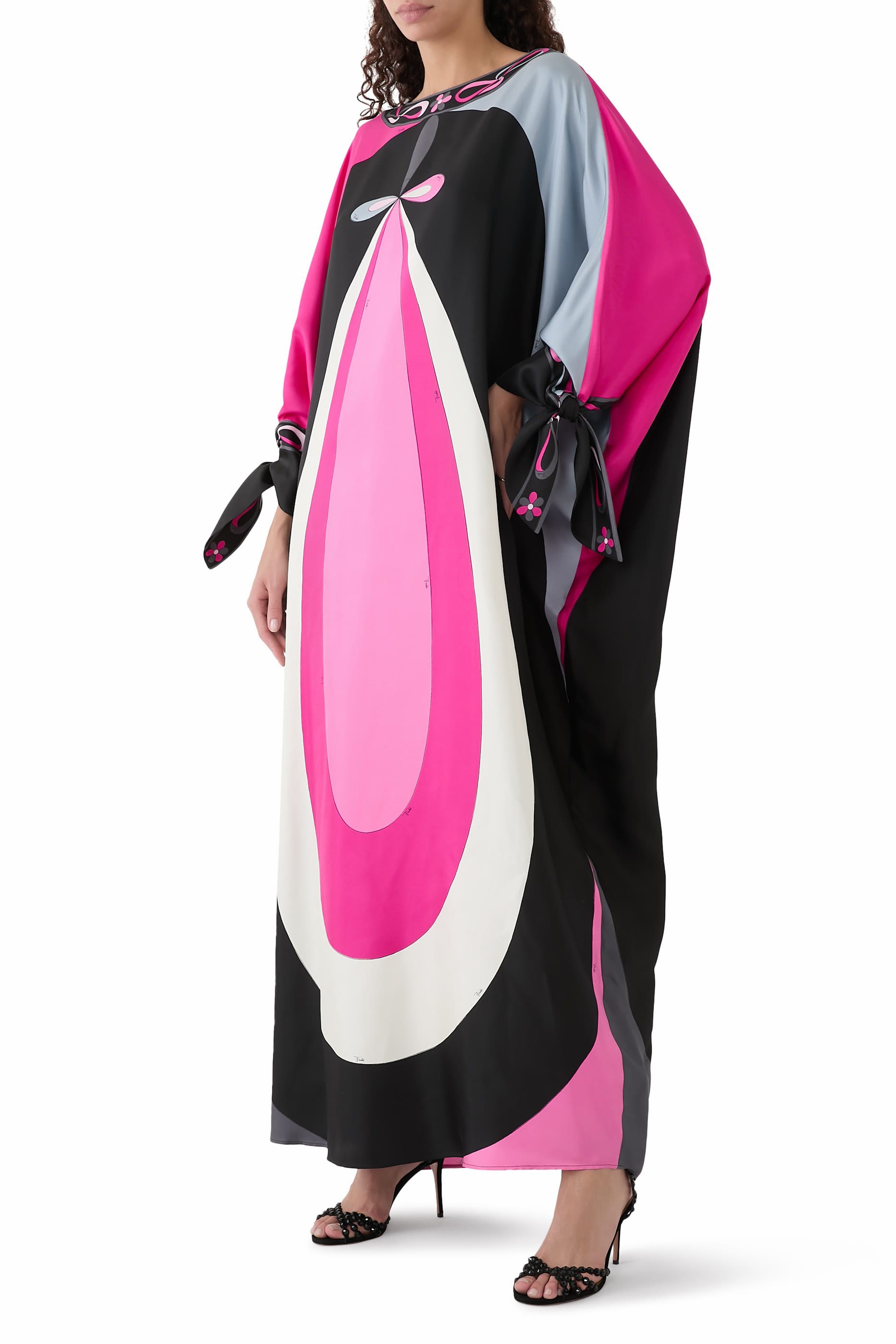 قفطان بطبعة مادالينا حرير تويل