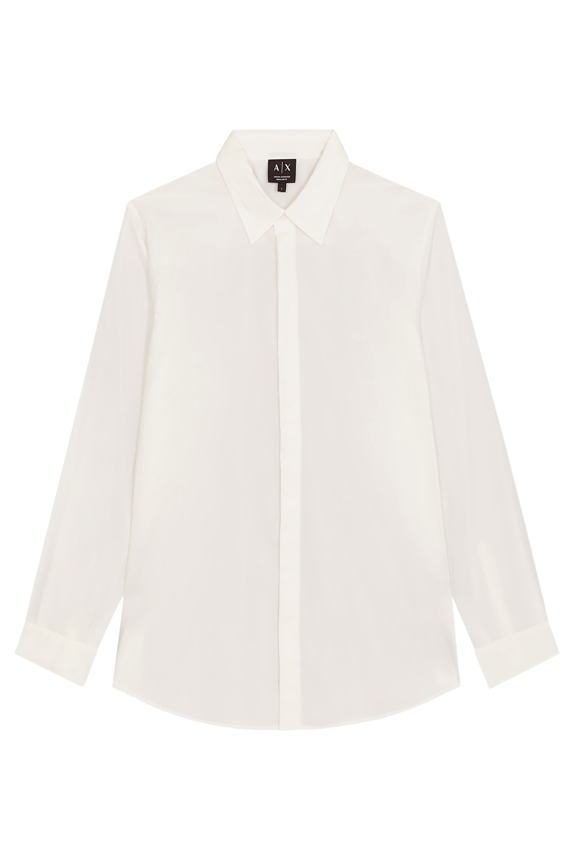 قميص بأكمام طويلة وشعار الماركة